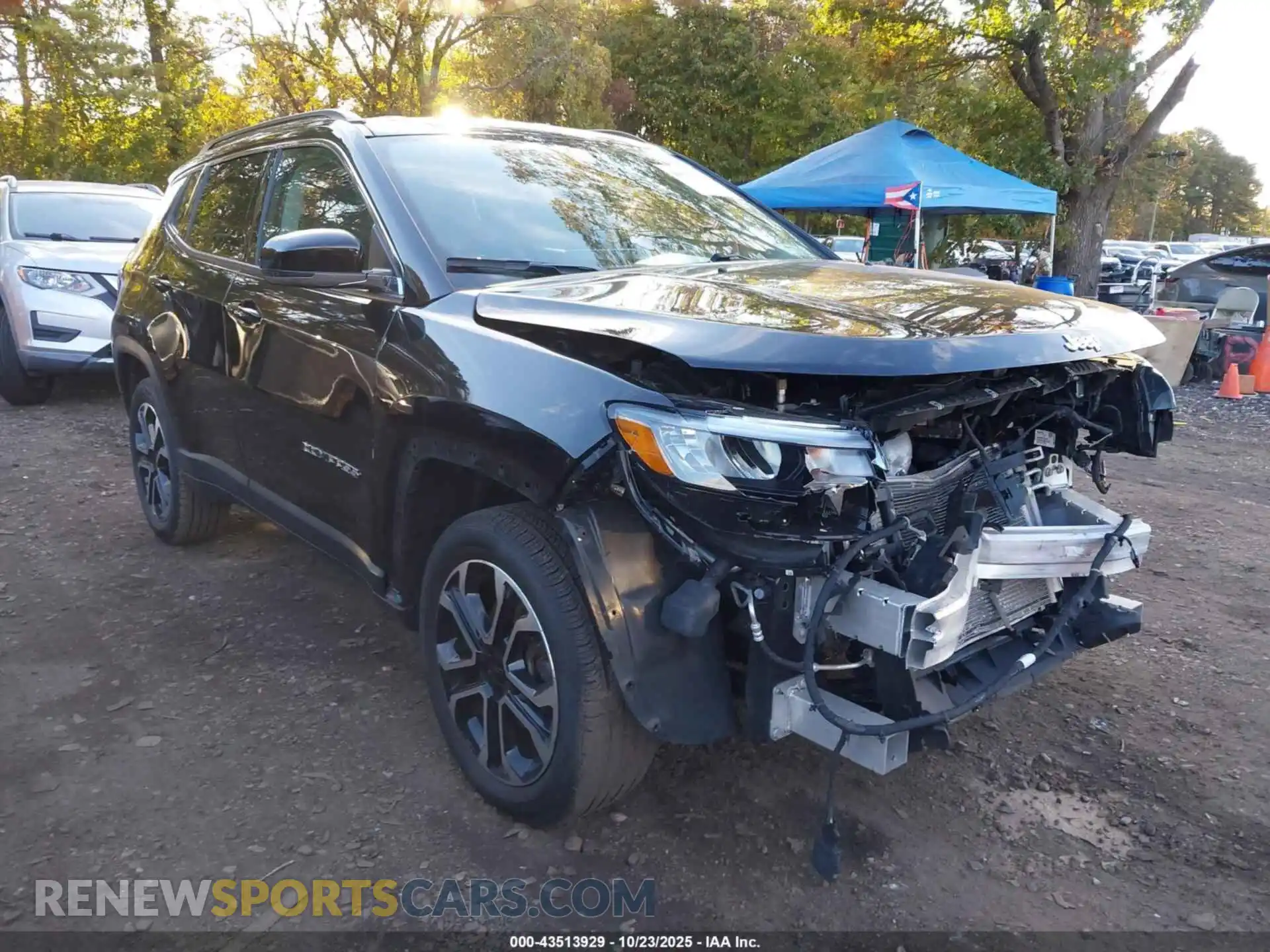 1 Photograph of a damaged car 3C4NJDCB3NT150167 JEEP COMPASS 2022