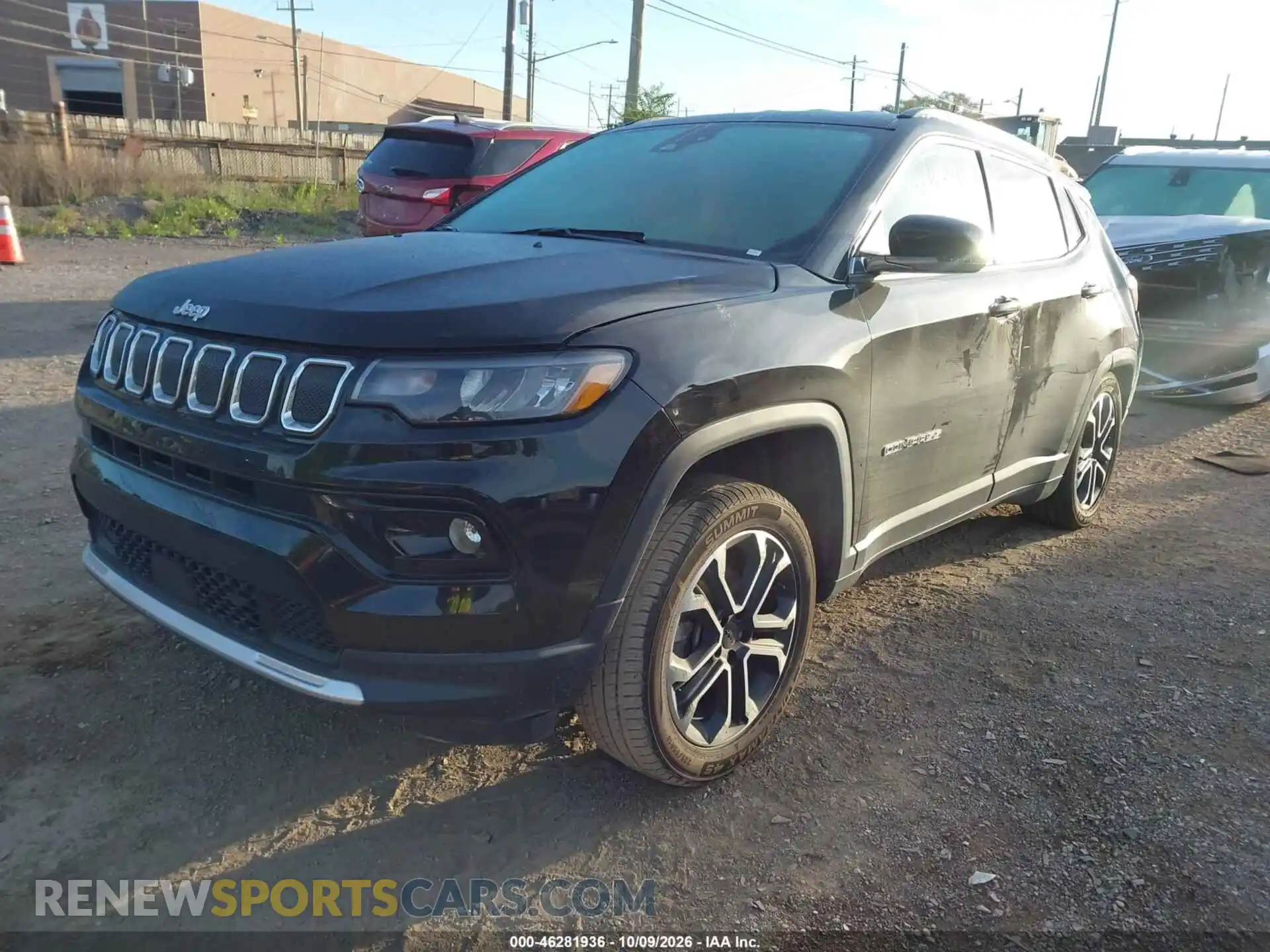 2 Photograph of a damaged car 3C4NJDCB3NT174632 JEEP COMPASS 2022