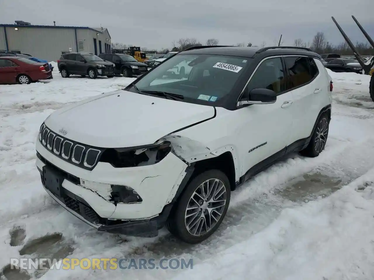 1 Photograph of a damaged car 3C4NJDCB3NT180981 JEEP COMPASS 2022
