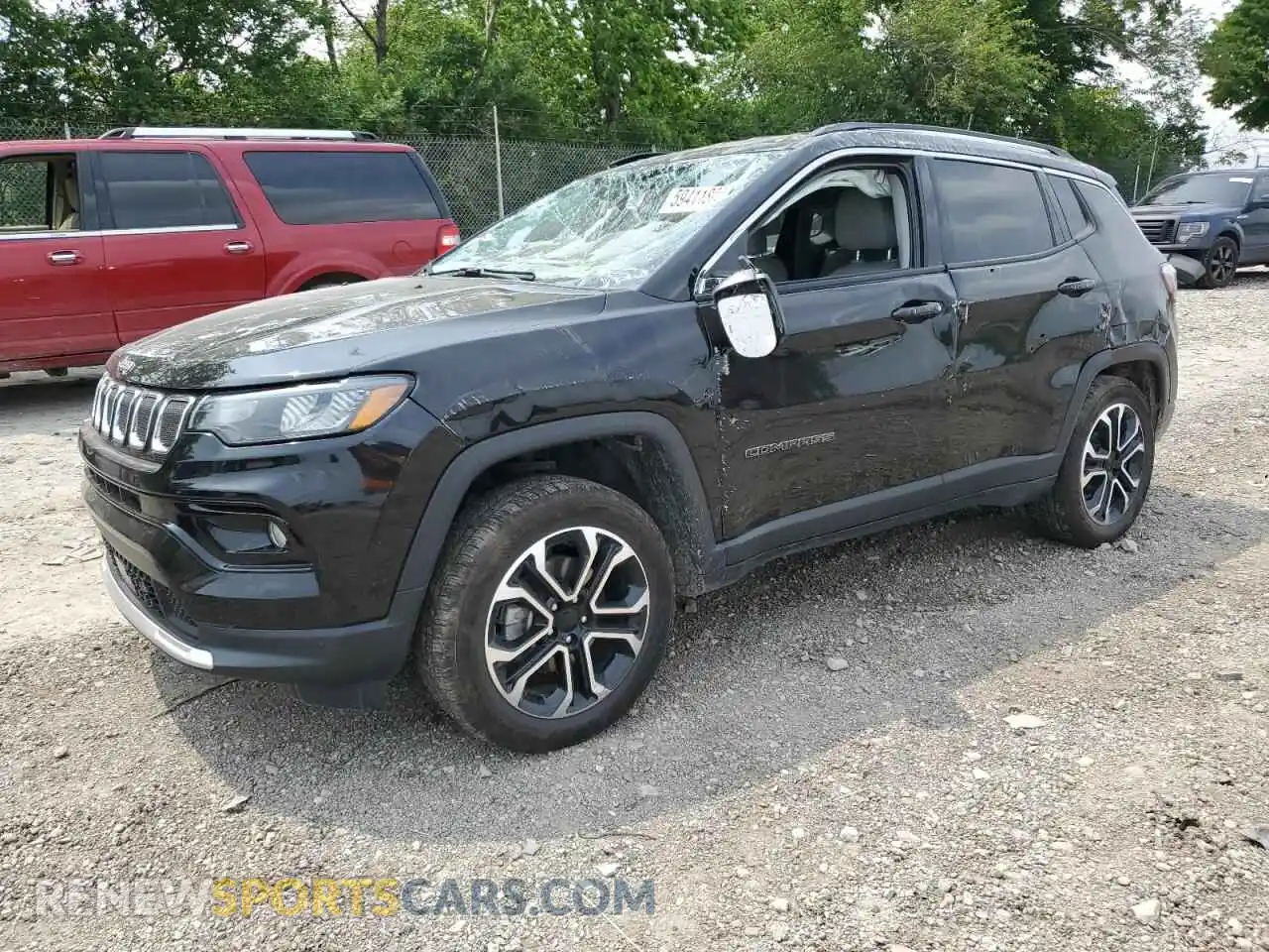 1 Photograph of a damaged car 3C4NJDCB4NT101026 JEEP COMPASS 2022
