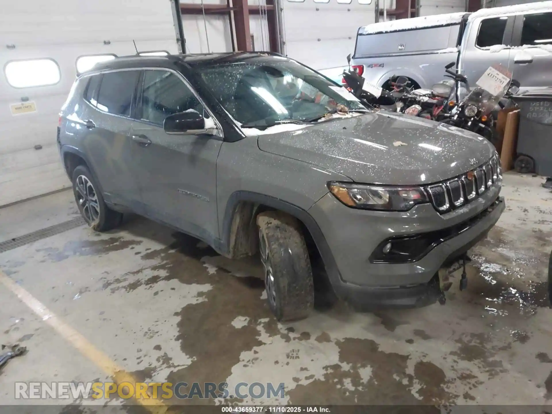 1 Photograph of a damaged car 3C4NJDCB4NT107540 JEEP COMPASS 2022
