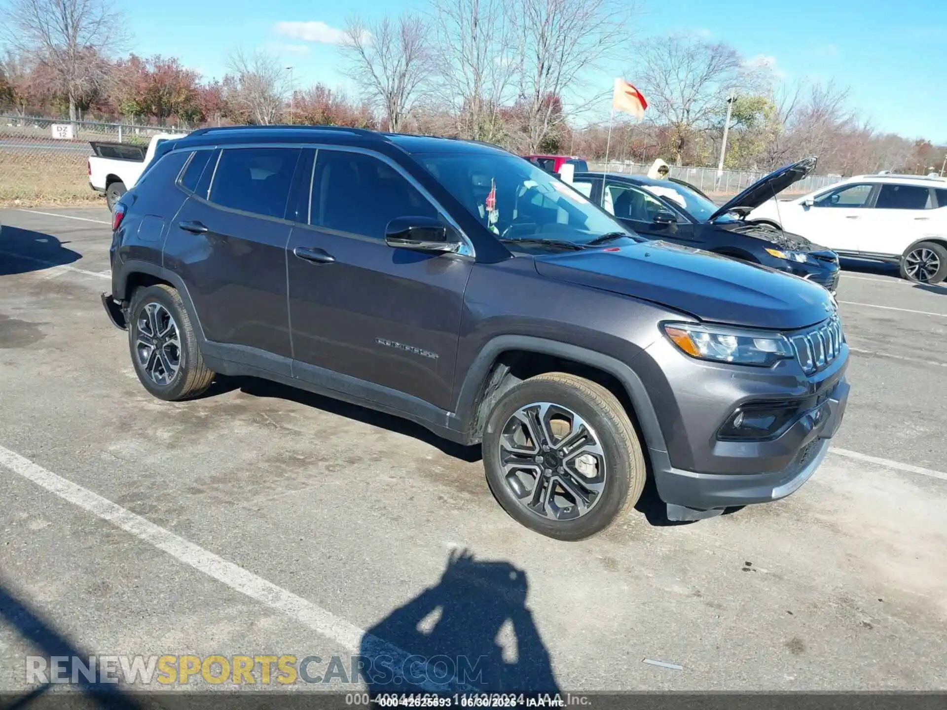 1 Photograph of a damaged car 3C4NJDCB4NT153143 JEEP COMPASS 2022