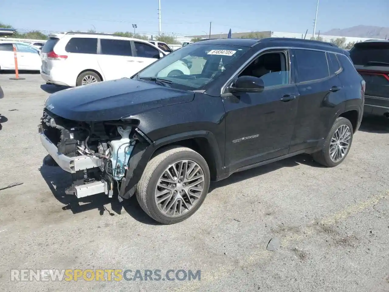 1 Photograph of a damaged car 3C4NJDCB4NT201725 JEEP COMPASS 2022