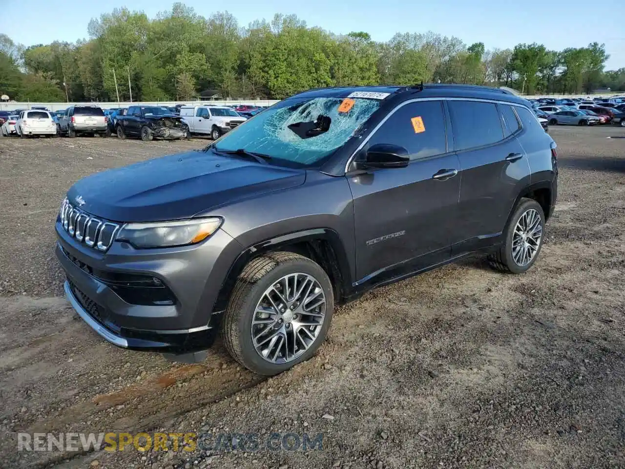 1 Photograph of a damaged car 3C4NJDCB4NT210246 JEEP COMPASS 2022