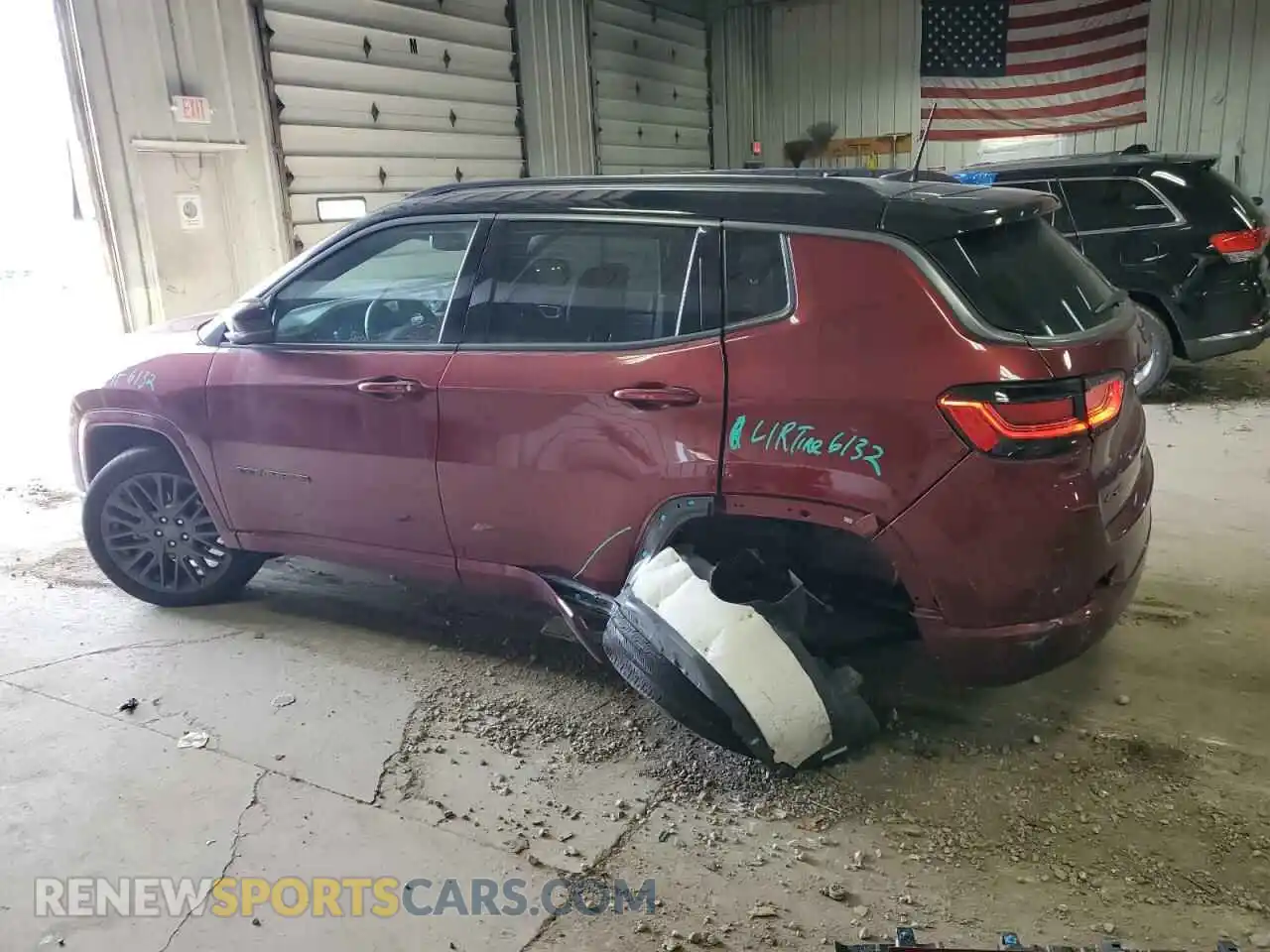 2 Photograph of a damaged car 3C4NJDCB5NT119907 JEEP COMPASS 2022