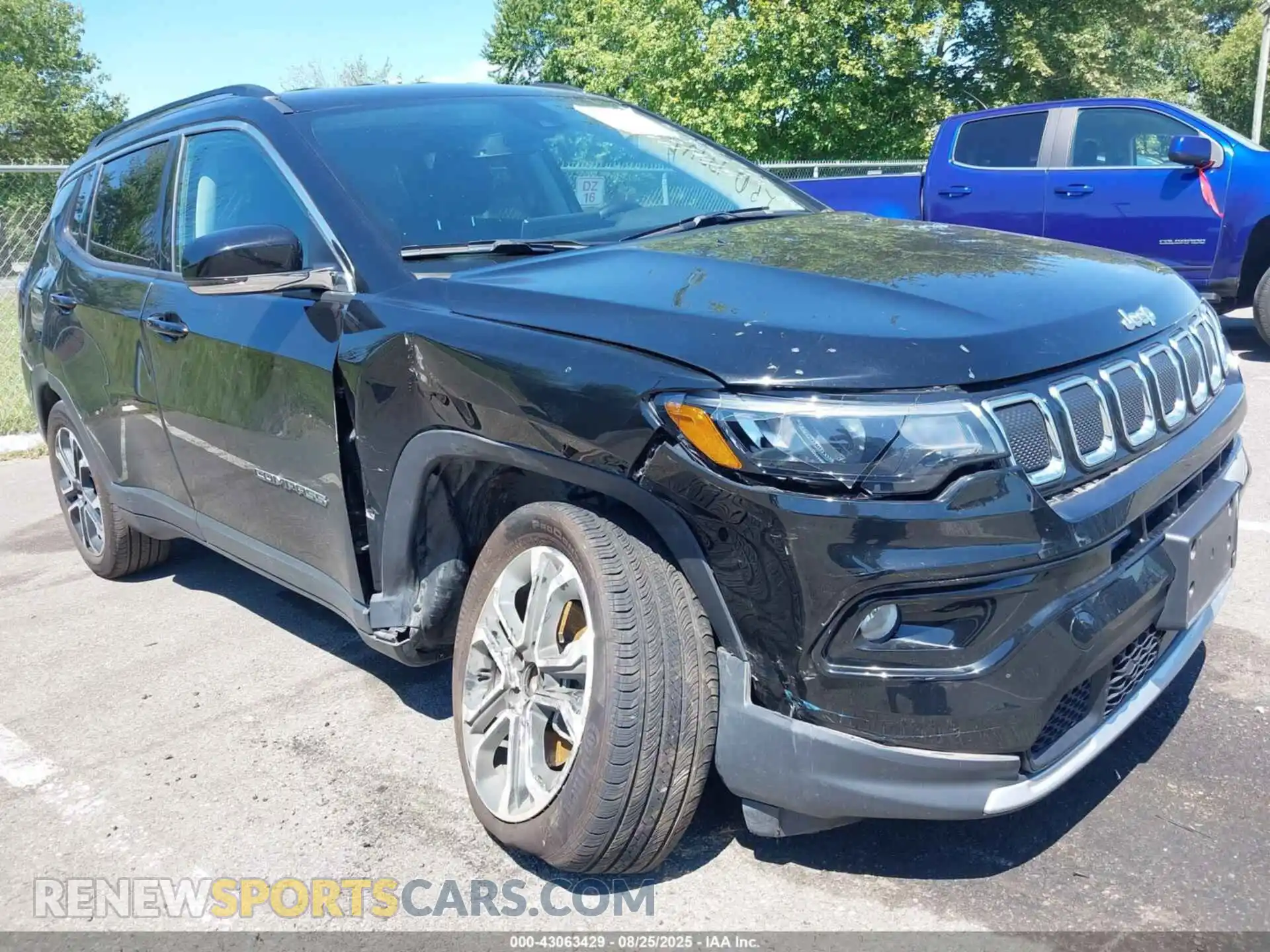 1 Photograph of a damaged car 3C4NJDCB5NT150056 JEEP COMPASS 2022
