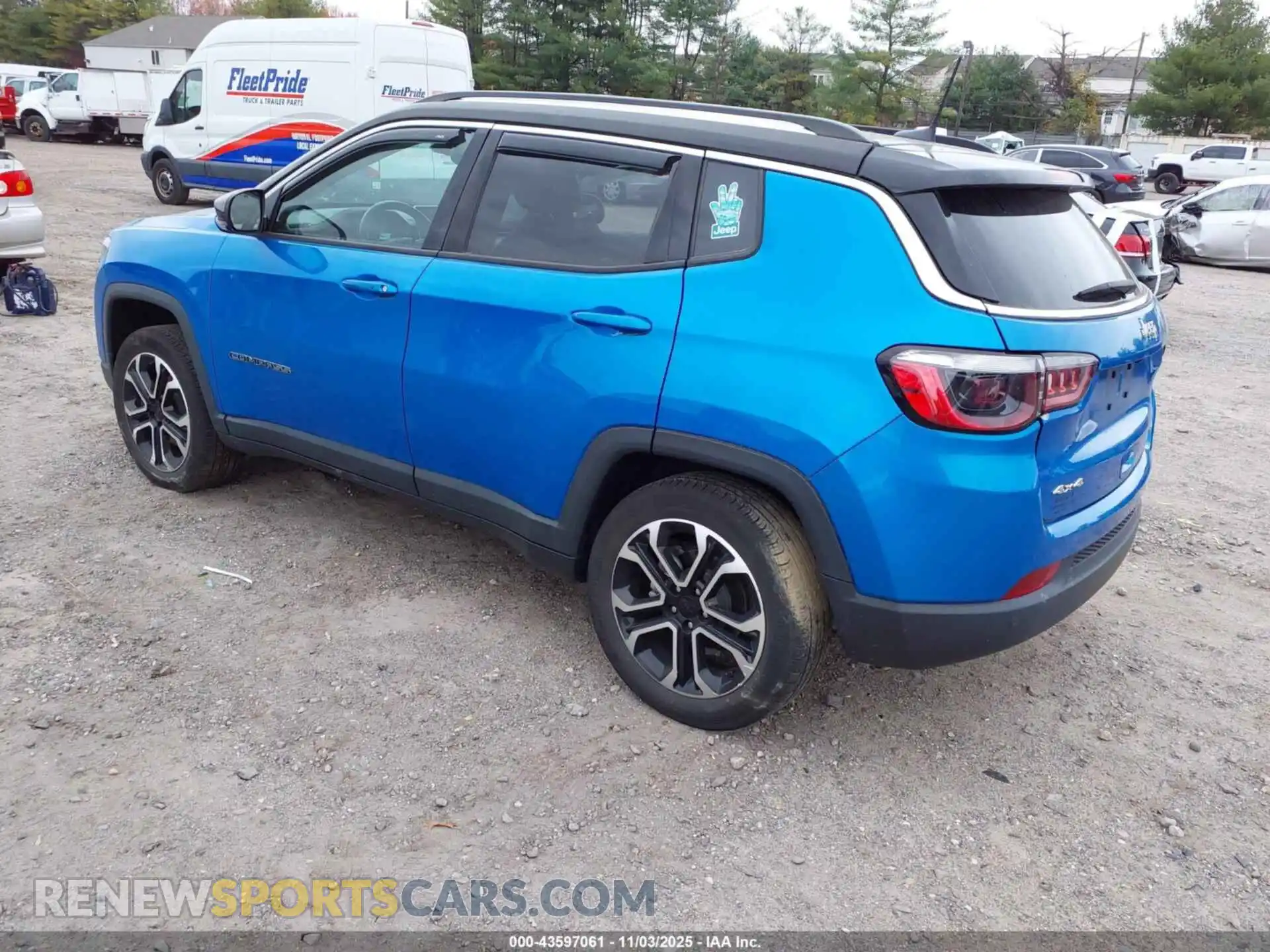 3 Photograph of a damaged car 3C4NJDCB5NT154592 JEEP COMPASS 2022