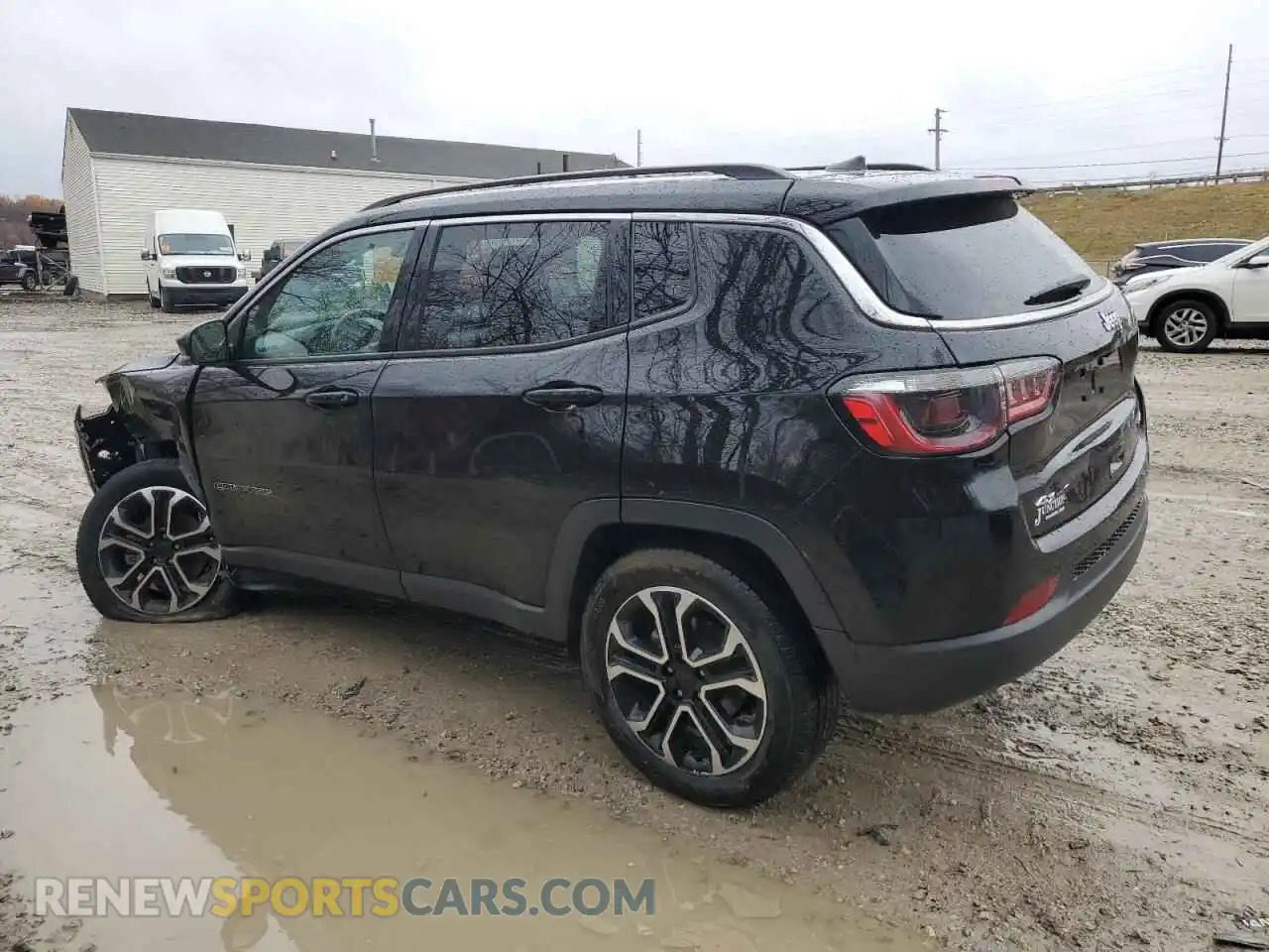 2 fotografías del automóvil dañado 3C4NJDCB5NT173630 JEEP COMPASS 2022