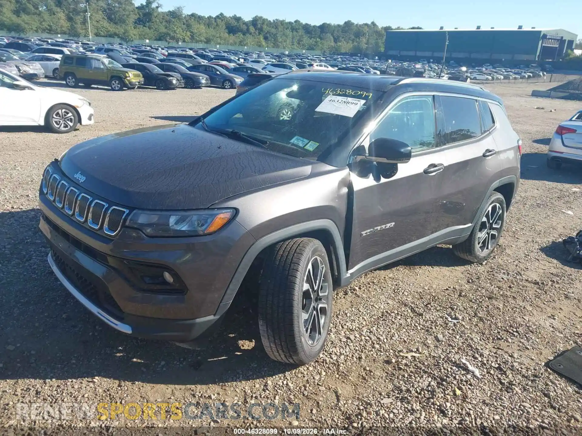 2 fotografías del automóvil dañado 3C4NJDCB5NT186782 JEEP COMPASS 2022