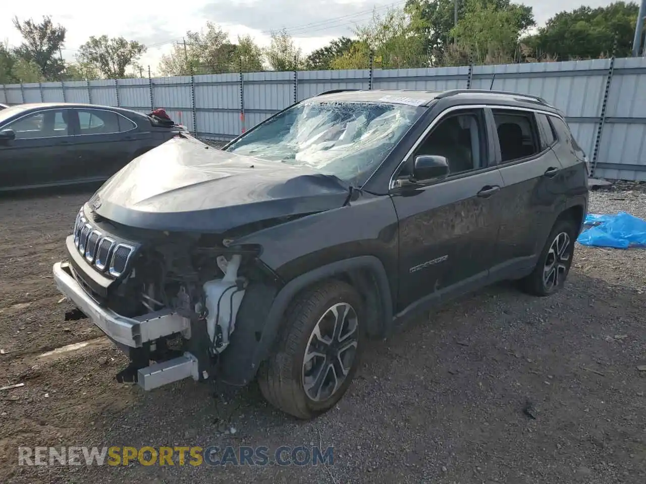 1 Фотография поврежденного автомобиля 3C4NJDCB5NT186975 JEEP COMPASS 2022
