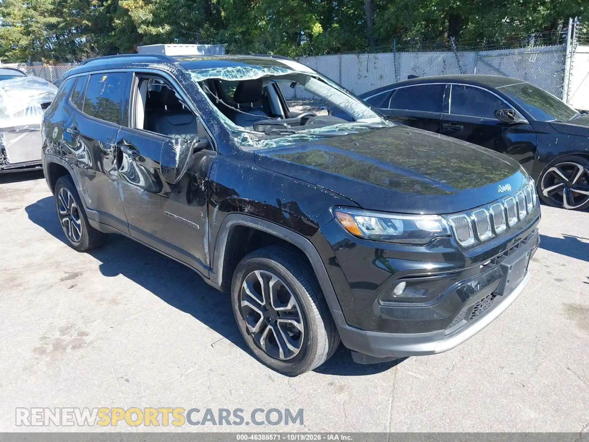 1 Photograph of a damaged car 3C4NJDCB5NT189908 JEEP COMPASS 2022