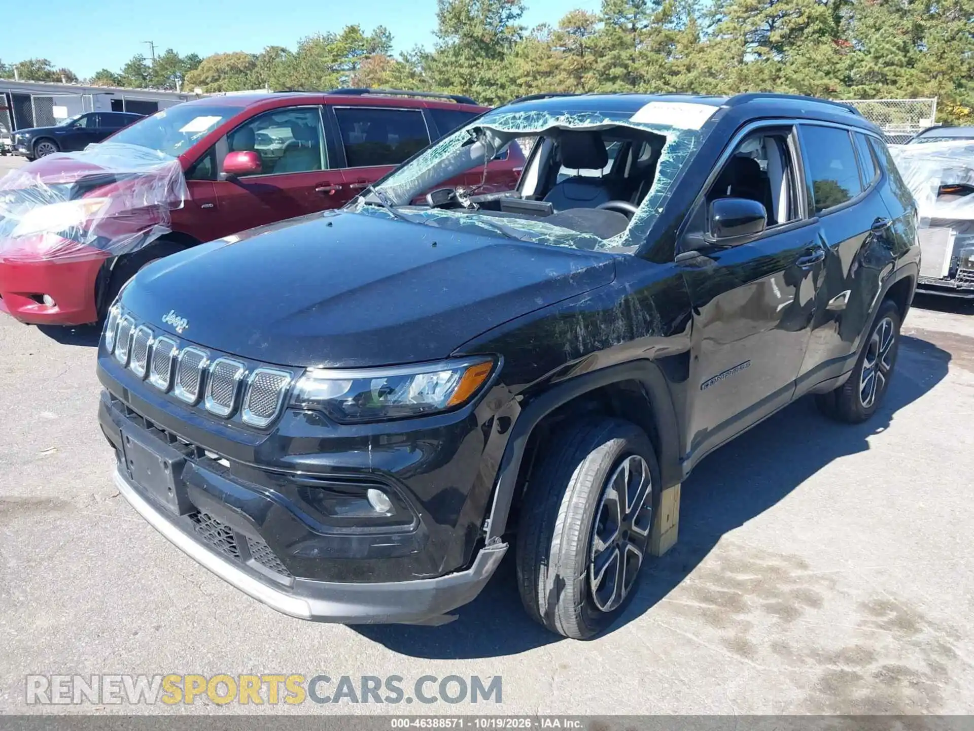 2 Photograph of a damaged car 3C4NJDCB5NT189908 JEEP COMPASS 2022
