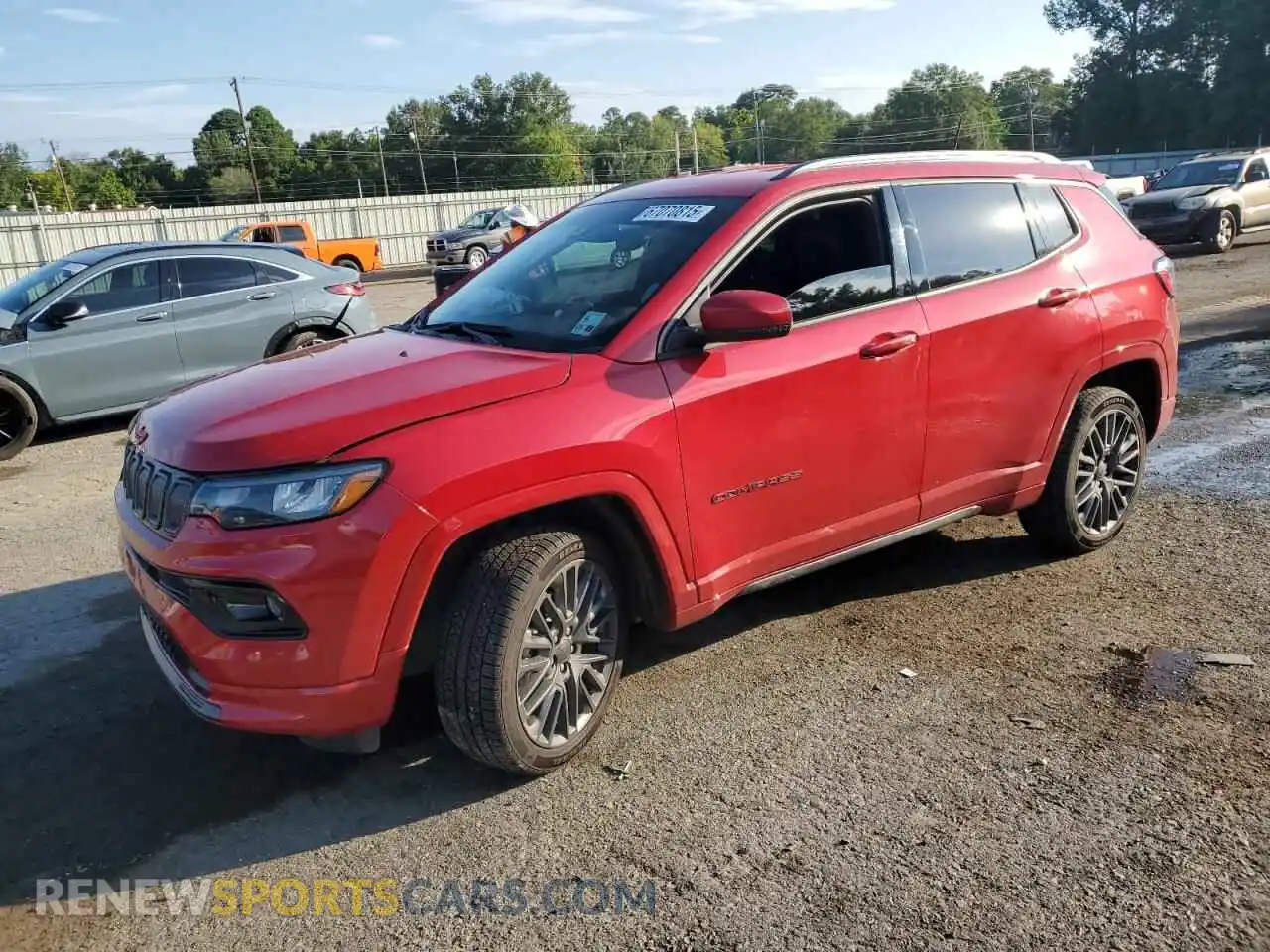 1 Photograph of a damaged car 3C4NJDCB6NT177329 JEEP COMPASS 2022