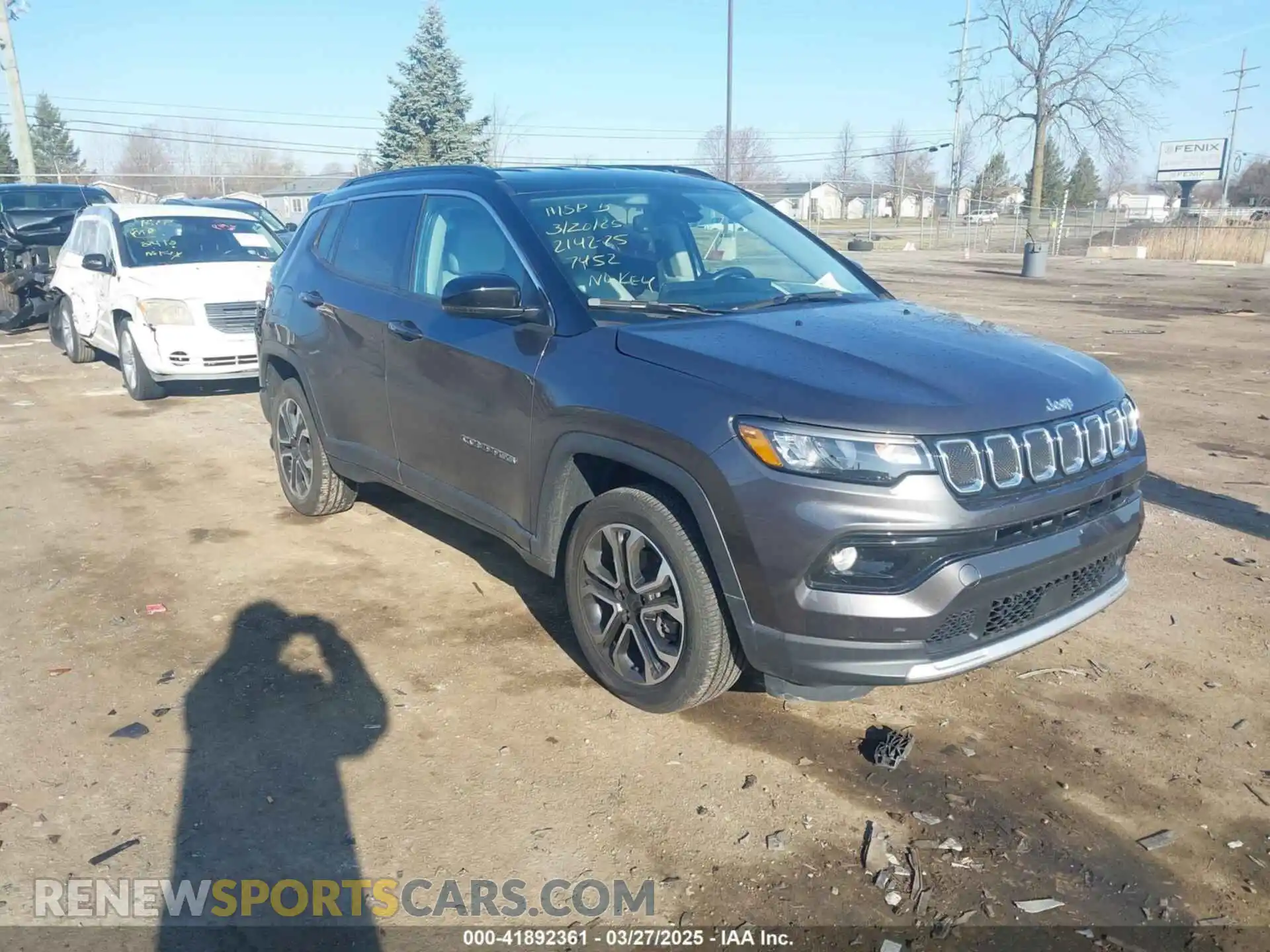1 Photograph of a damaged car 3C4NJDCB6NT197452 JEEP COMPASS 2022