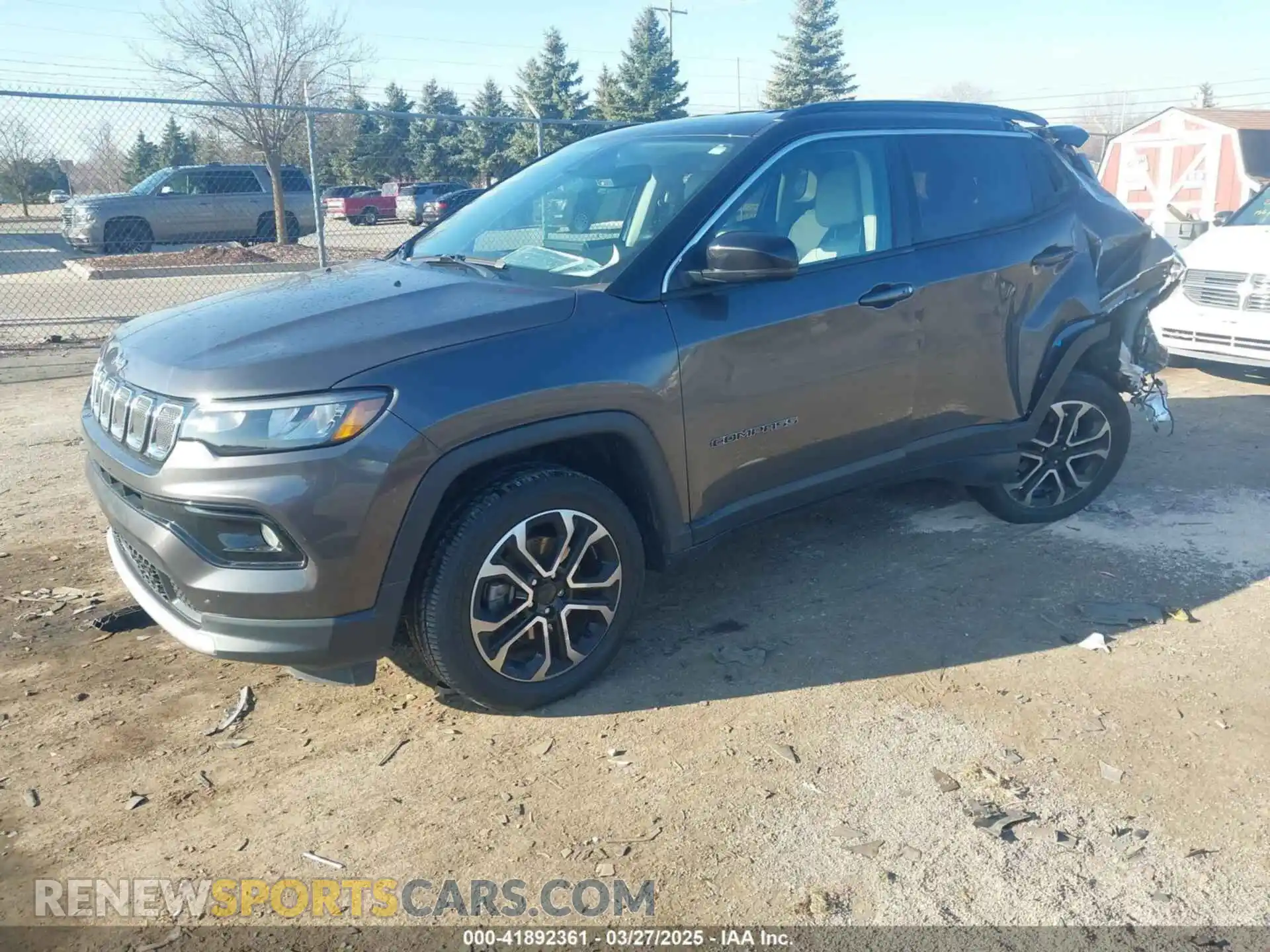 2 Photograph of a damaged car 3C4NJDCB6NT197452 JEEP COMPASS 2022