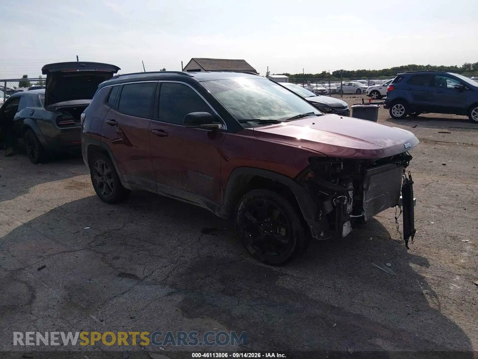 1 Photograph of a damaged car 3C4NJDCB7NT130584 JEEP COMPASS 2022