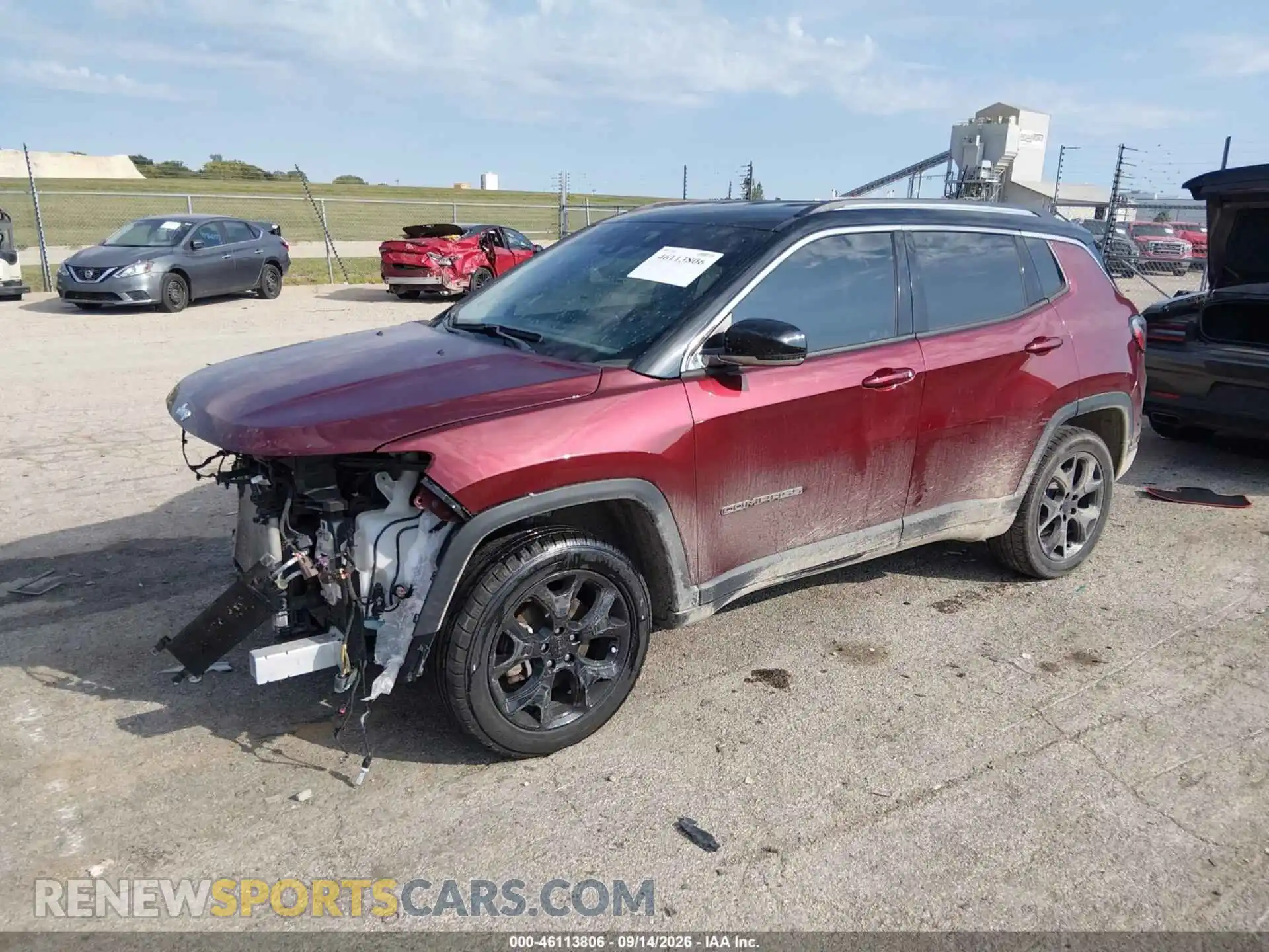 2 Photograph of a damaged car 3C4NJDCB7NT130584 JEEP COMPASS 2022
