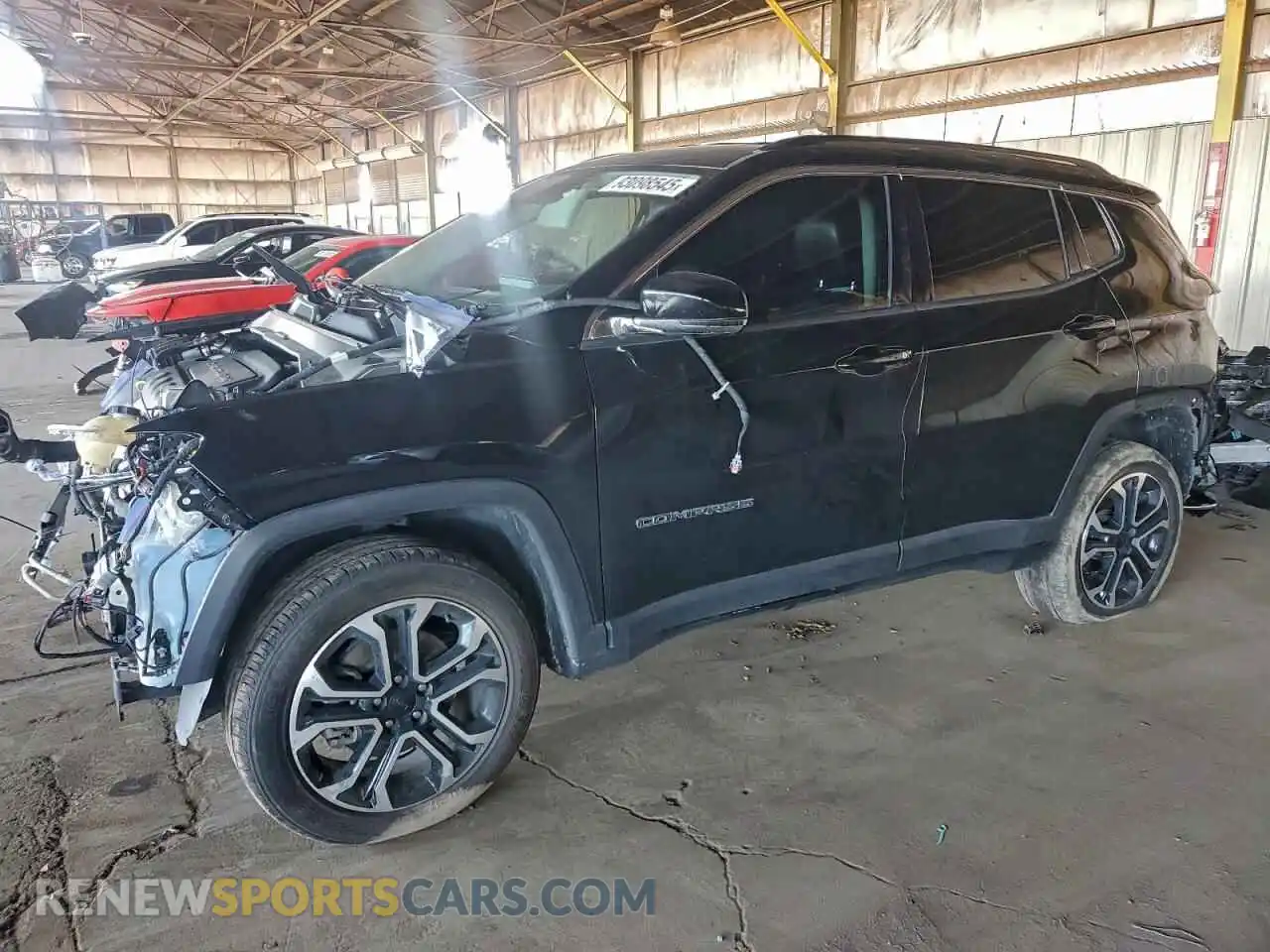 1 Photograph of a damaged car 3C4NJDCB7NT161382 JEEP COMPASS 2022