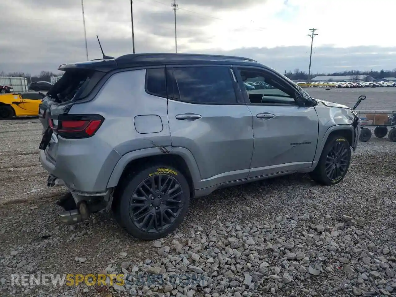 3 Photograph of a damaged car 3C4NJDCB7NT173323 JEEP COMPASS 2022