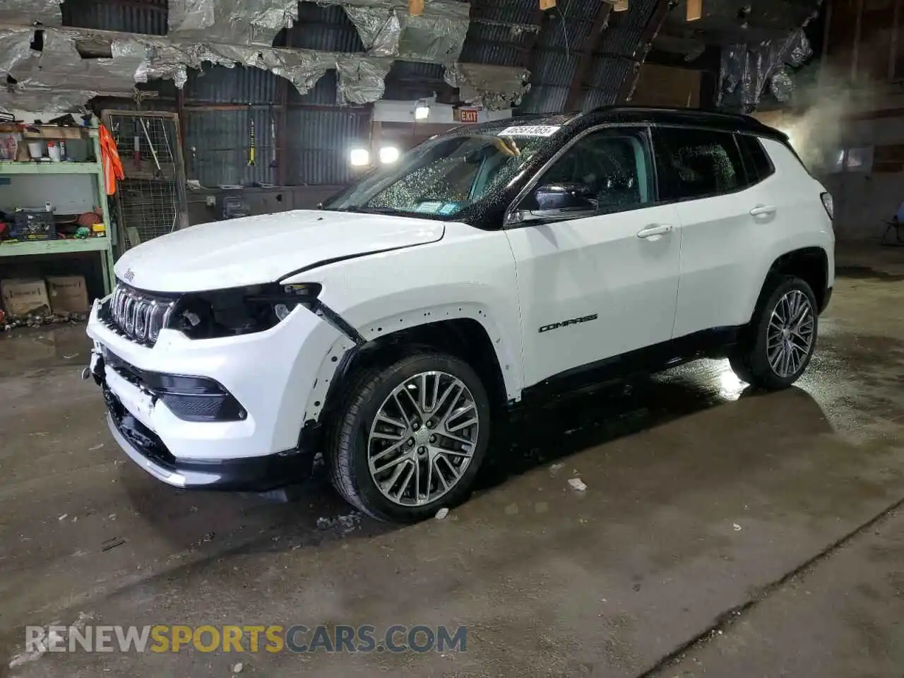 1 Photograph of a damaged car 3C4NJDCB7NT181308 JEEP COMPASS 2022