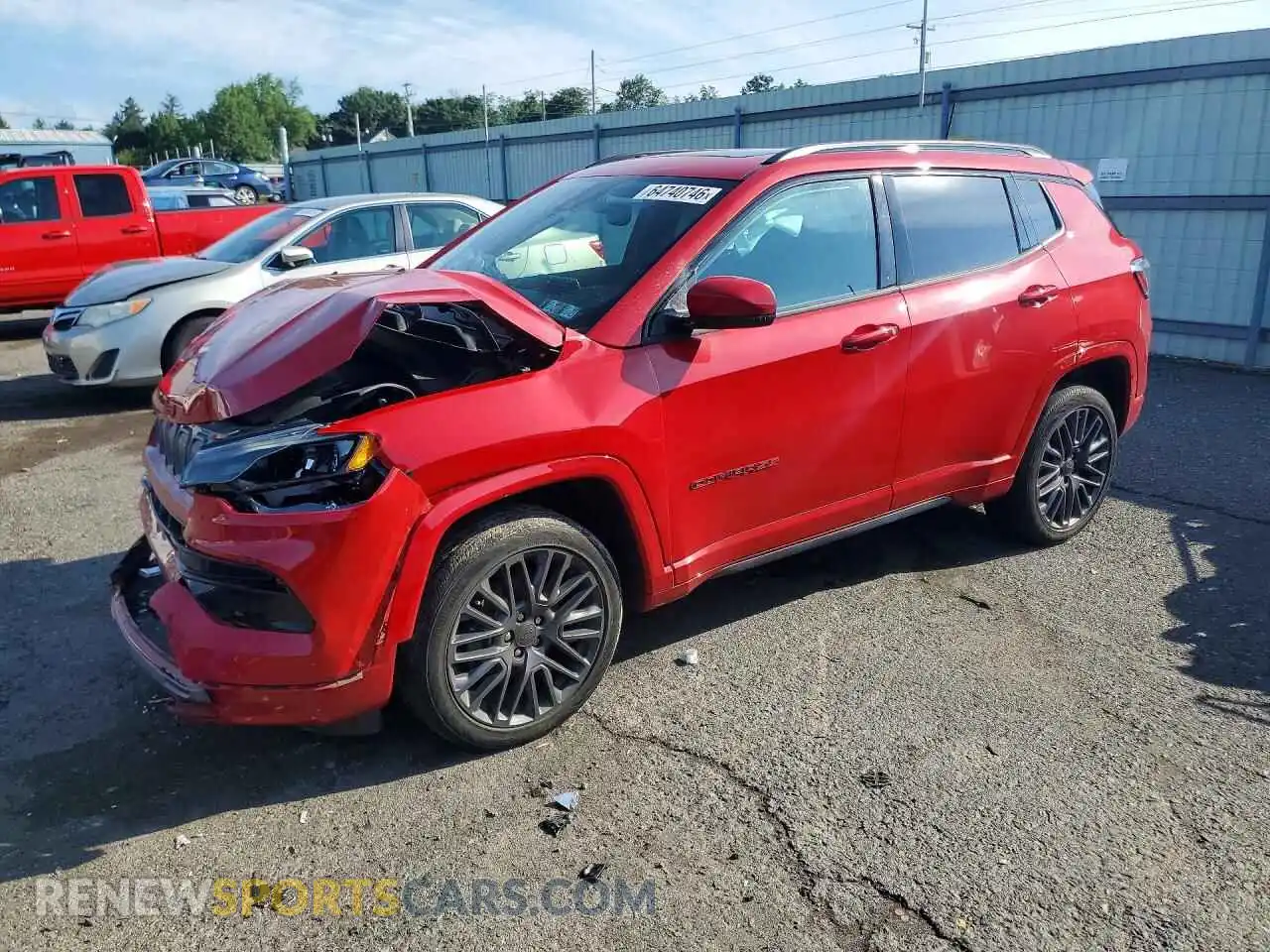1 fotografías del automóvil dañado 3C4NJDCB7NT197850 JEEP COMPASS 2022