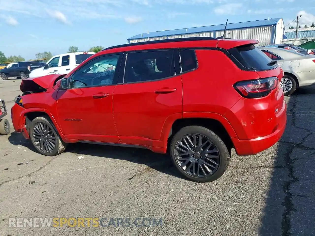 2 fotografías del automóvil dañado 3C4NJDCB7NT197850 JEEP COMPASS 2022