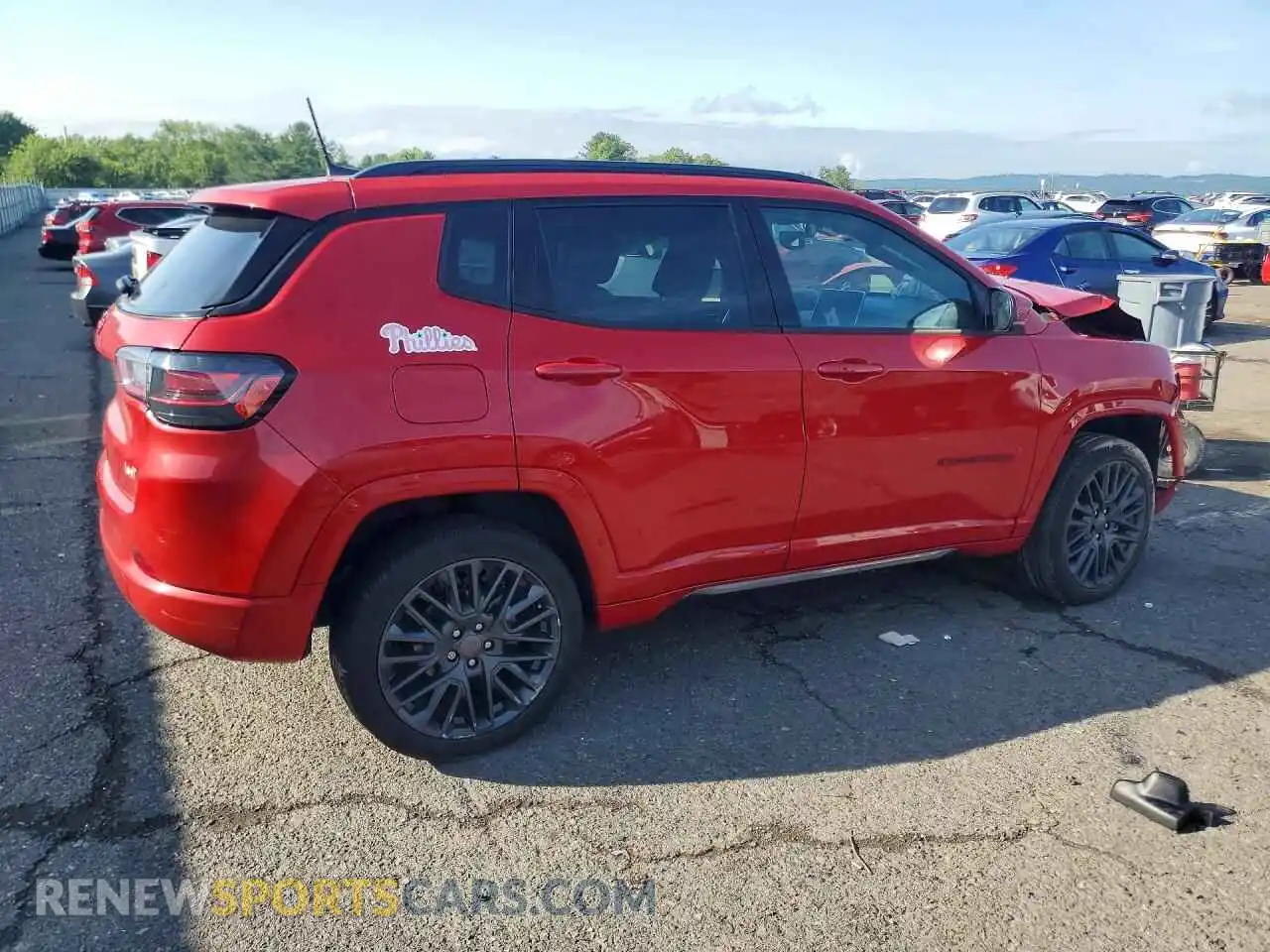 3 fotografías del automóvil dañado 3C4NJDCB7NT197850 JEEP COMPASS 2022