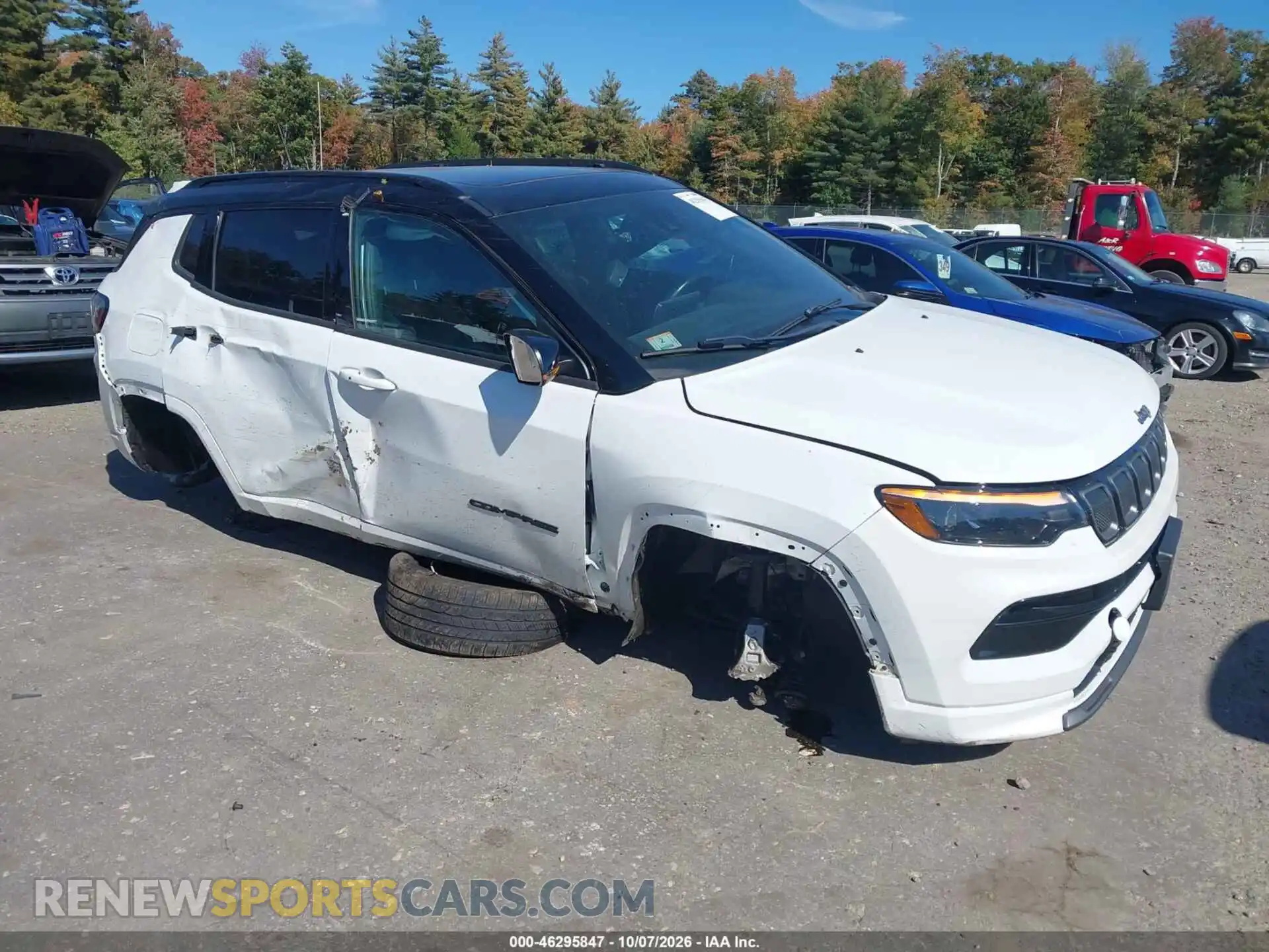 1 fotografías del automóvil dañado 3C4NJDCB7NT203324 JEEP COMPASS 2022