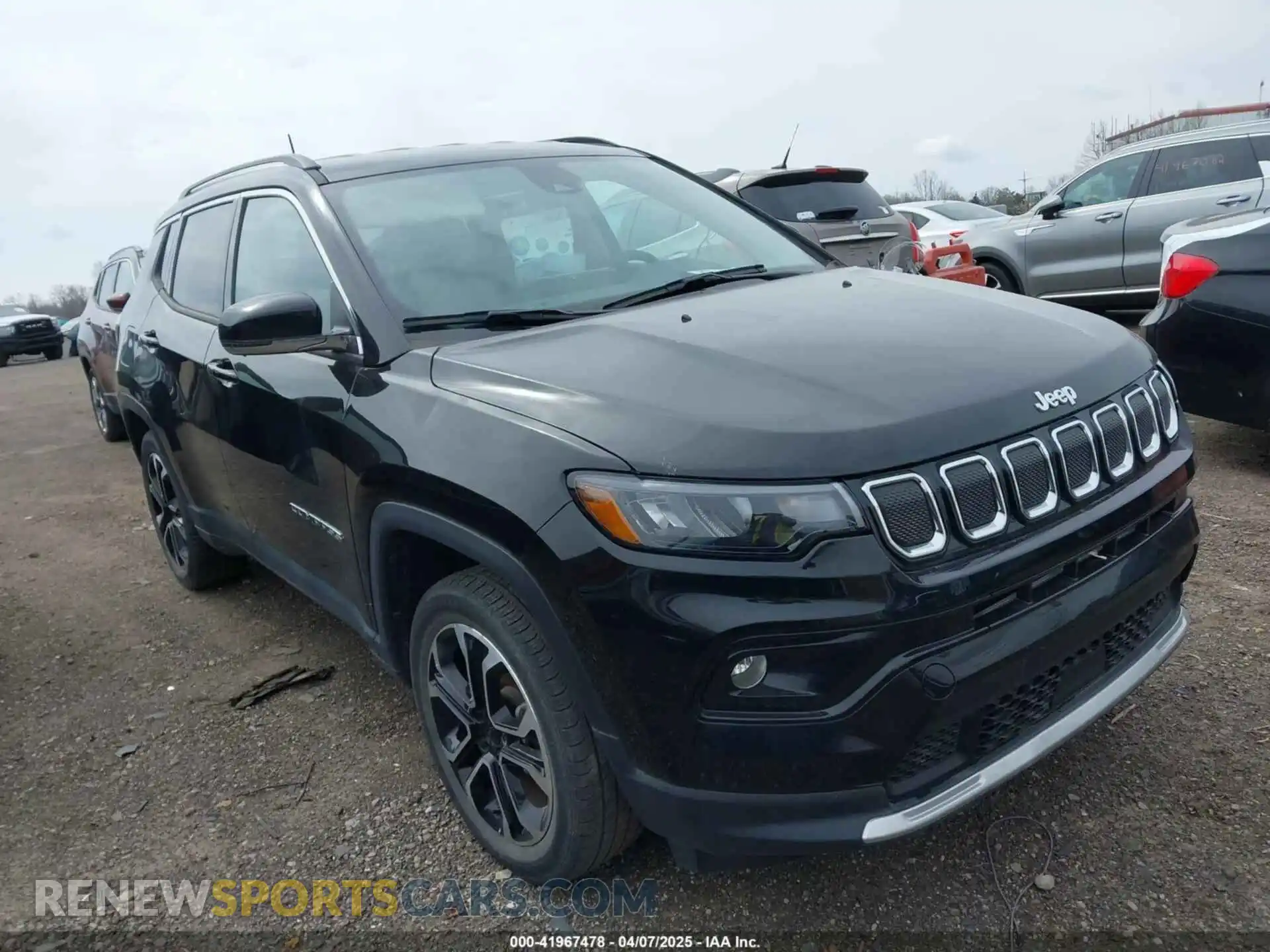 1 Photograph of a damaged car 3C4NJDCB8NT100462 JEEP COMPASS 2022