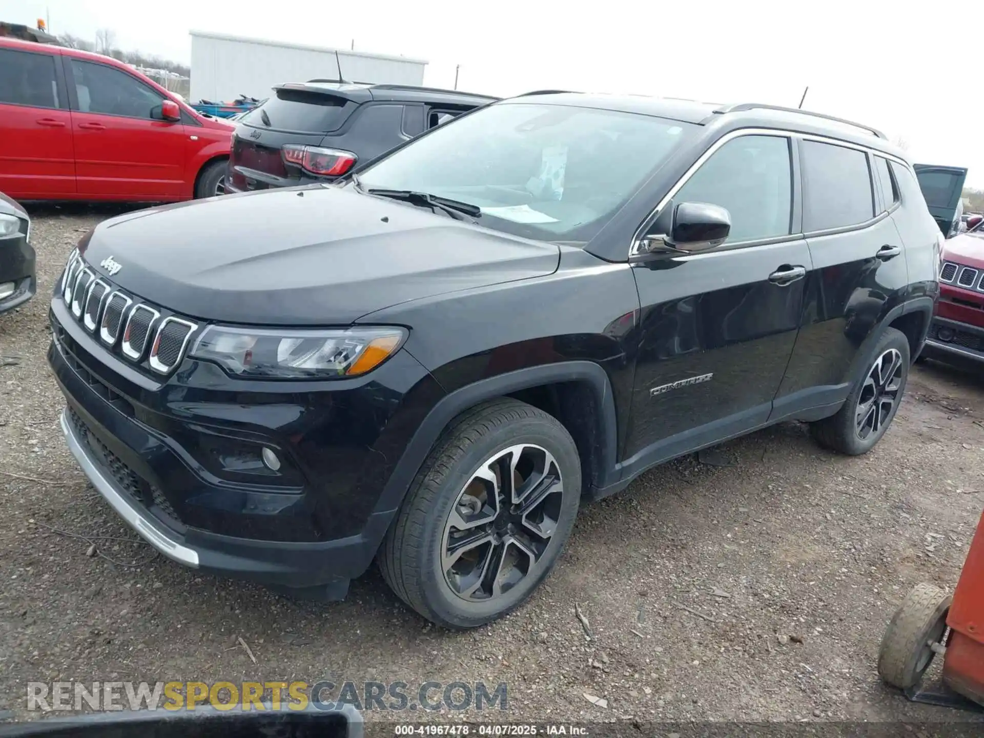 2 Photograph of a damaged car 3C4NJDCB8NT100462 JEEP COMPASS 2022