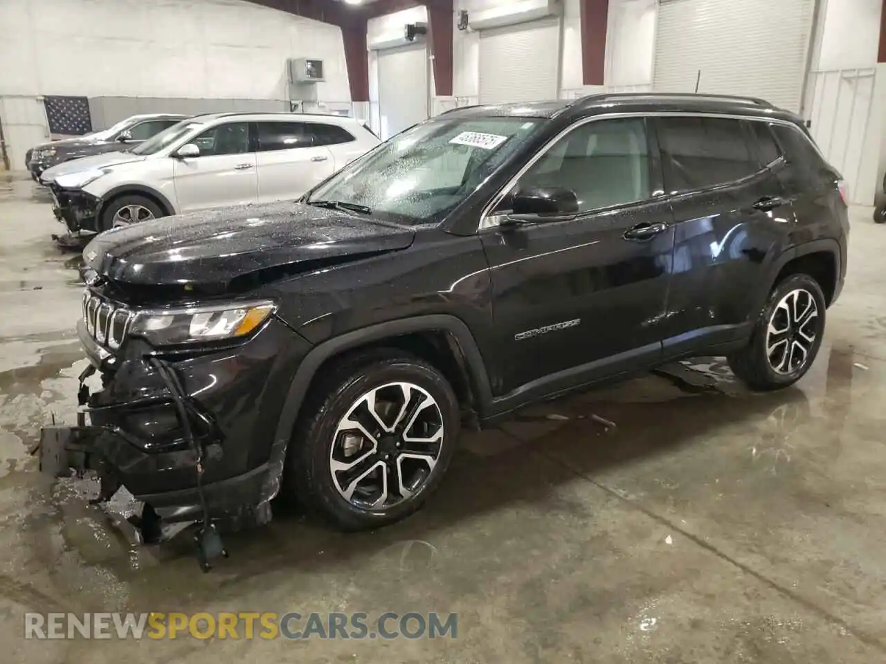 1 Photograph of a damaged car 3C4NJDCB8NT108125 JEEP COMPASS 2022