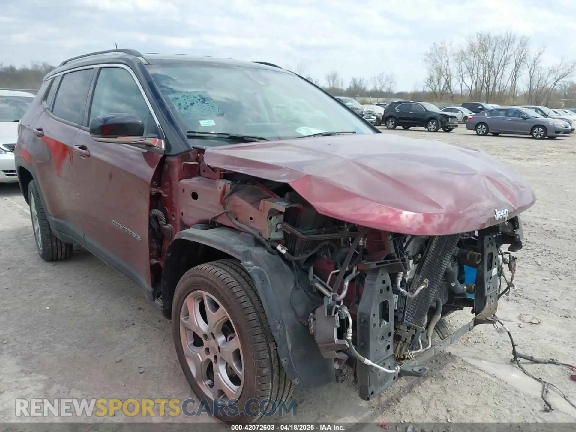 1 Photograph of a damaged car 3C4NJDCB8NT124275 JEEP COMPASS 2022