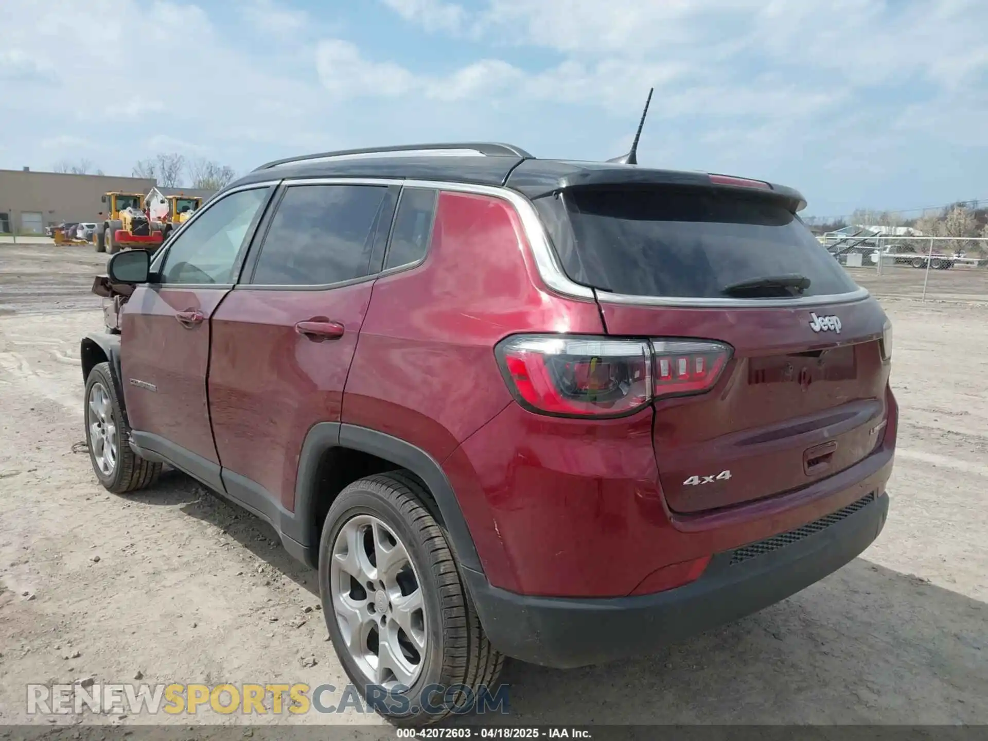 3 Photograph of a damaged car 3C4NJDCB8NT124275 JEEP COMPASS 2022