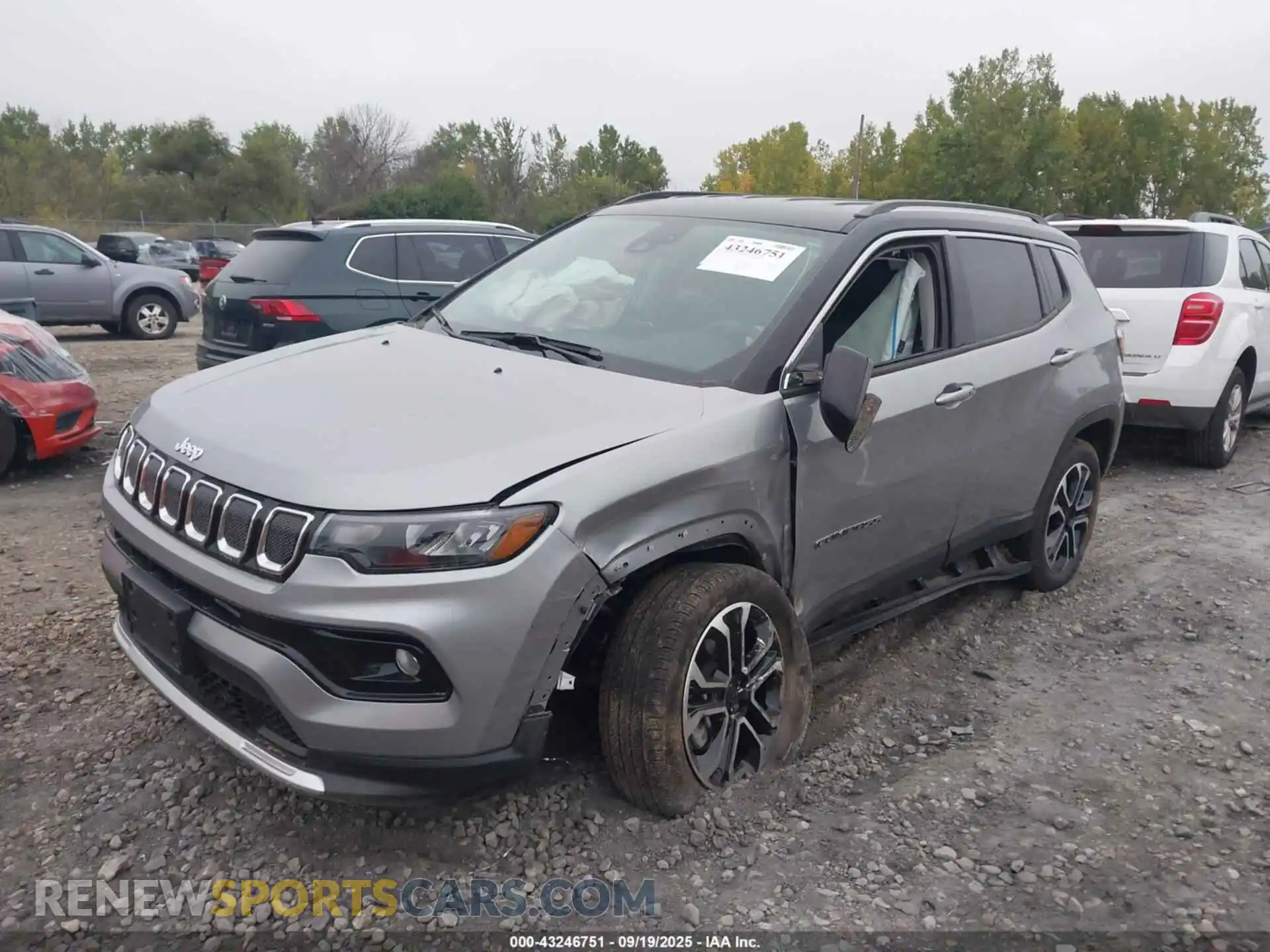 2 Photograph of a damaged car 3C4NJDCB8NT167529 JEEP COMPASS 2022