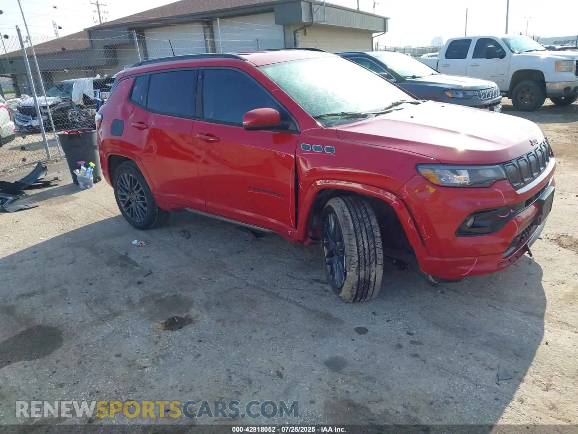 1 Photograph of a damaged car 3C4NJDCB8NT181785 JEEP COMPASS 2022