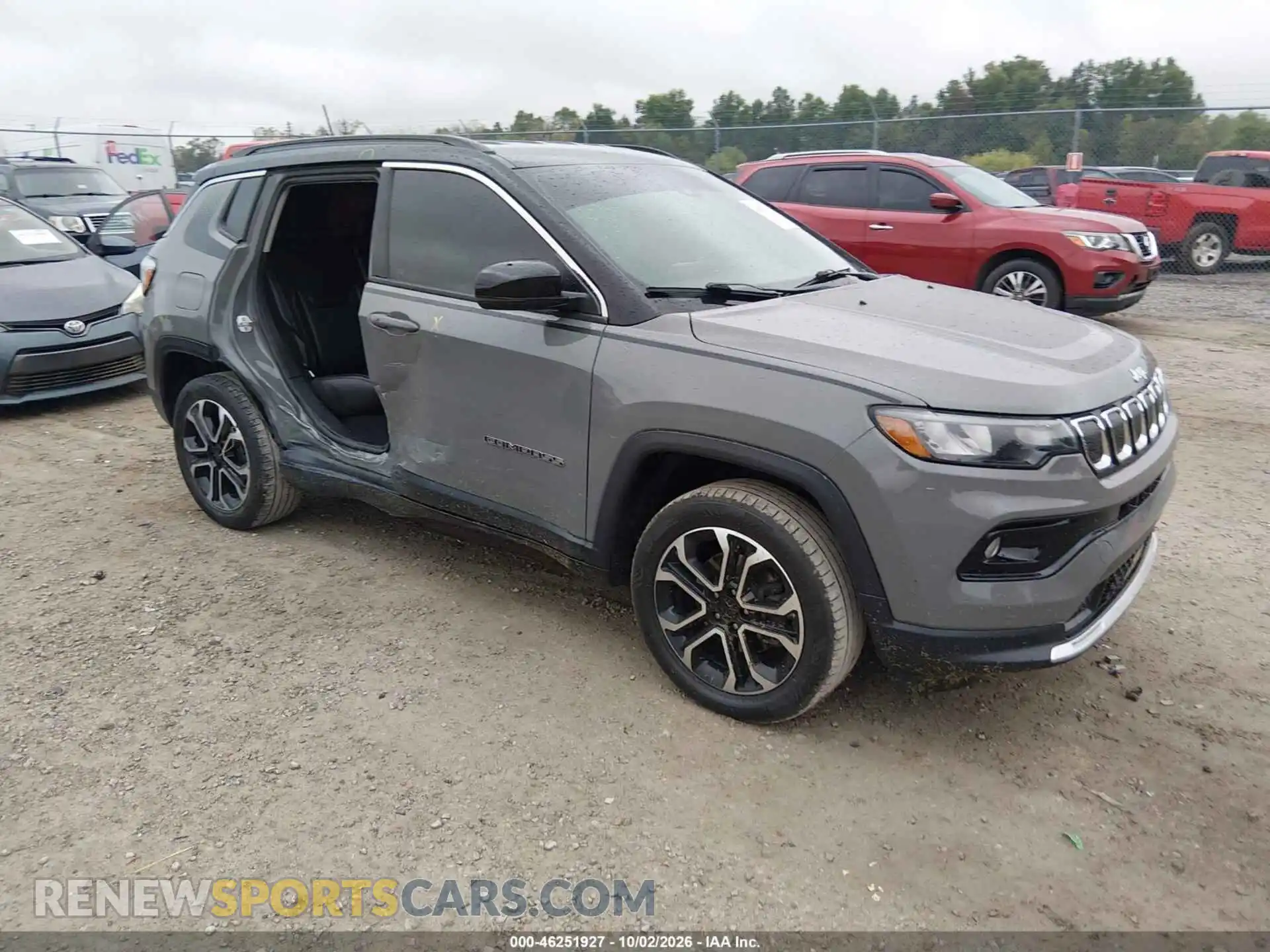 1 Photograph of a damaged car 3C4NJDCB8NT212520 JEEP COMPASS 2022