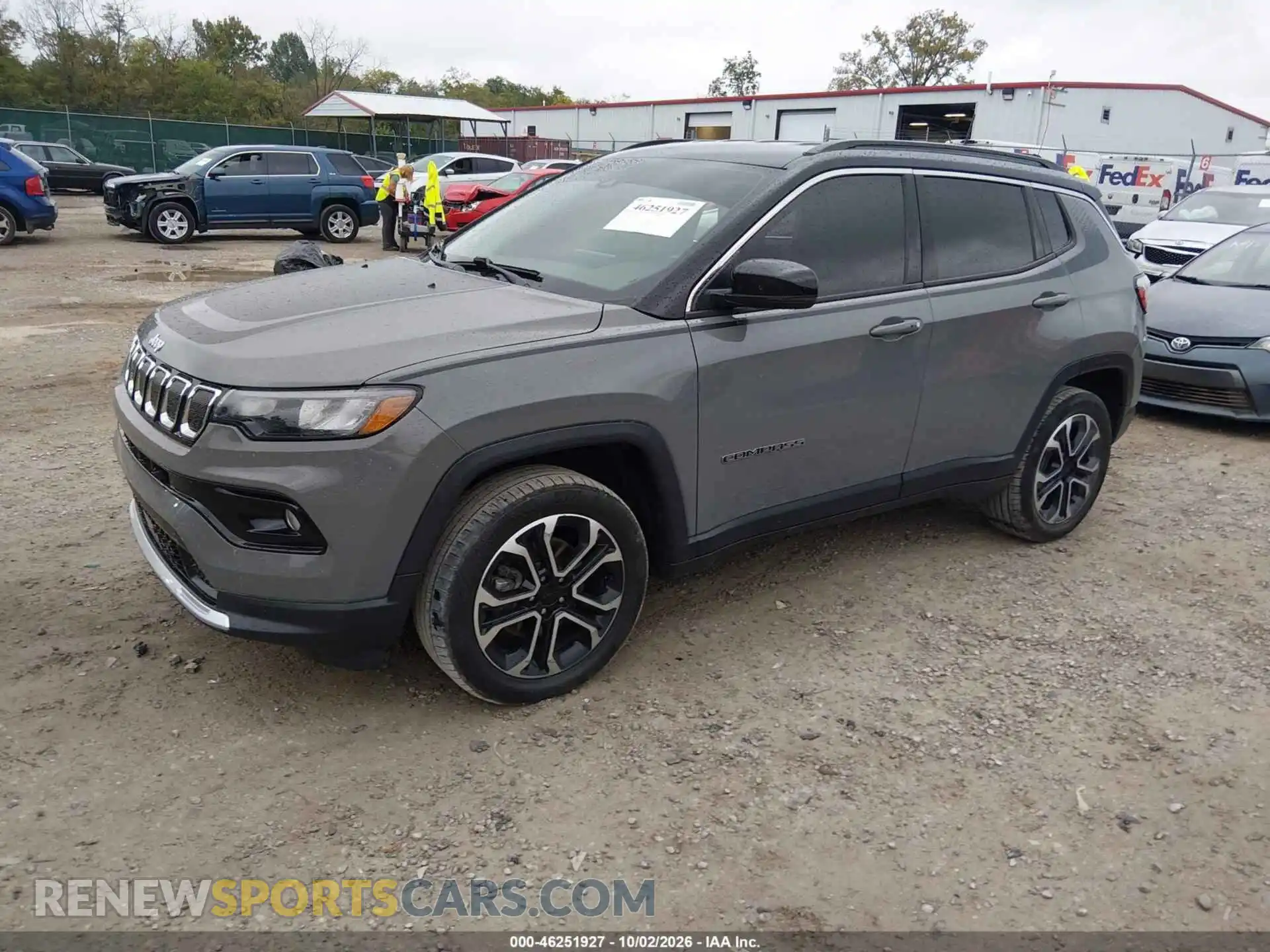 2 Photograph of a damaged car 3C4NJDCB8NT212520 JEEP COMPASS 2022