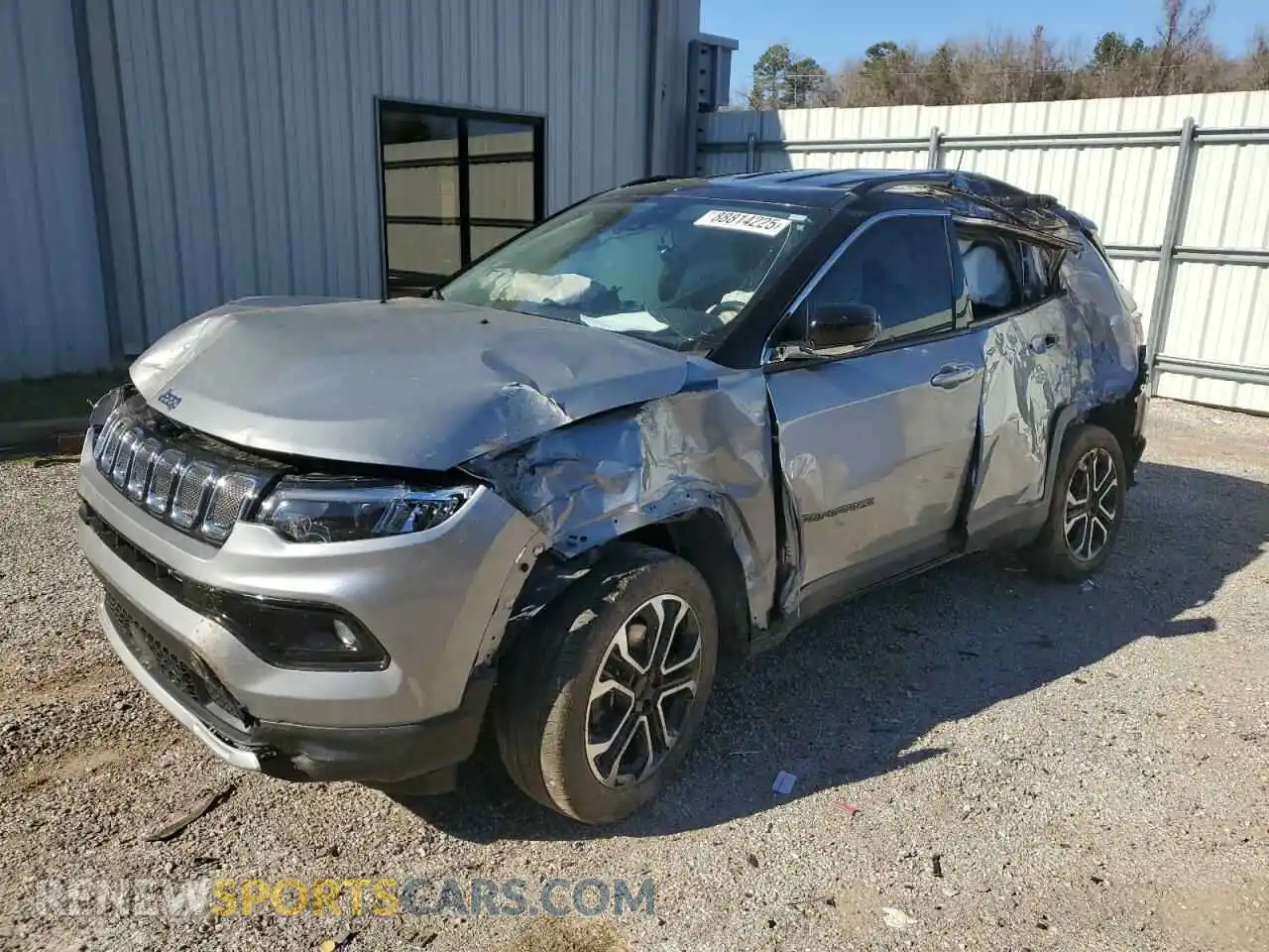 1 Photograph of a damaged car 3C4NJDCB9NT110997 JEEP COMPASS 2022