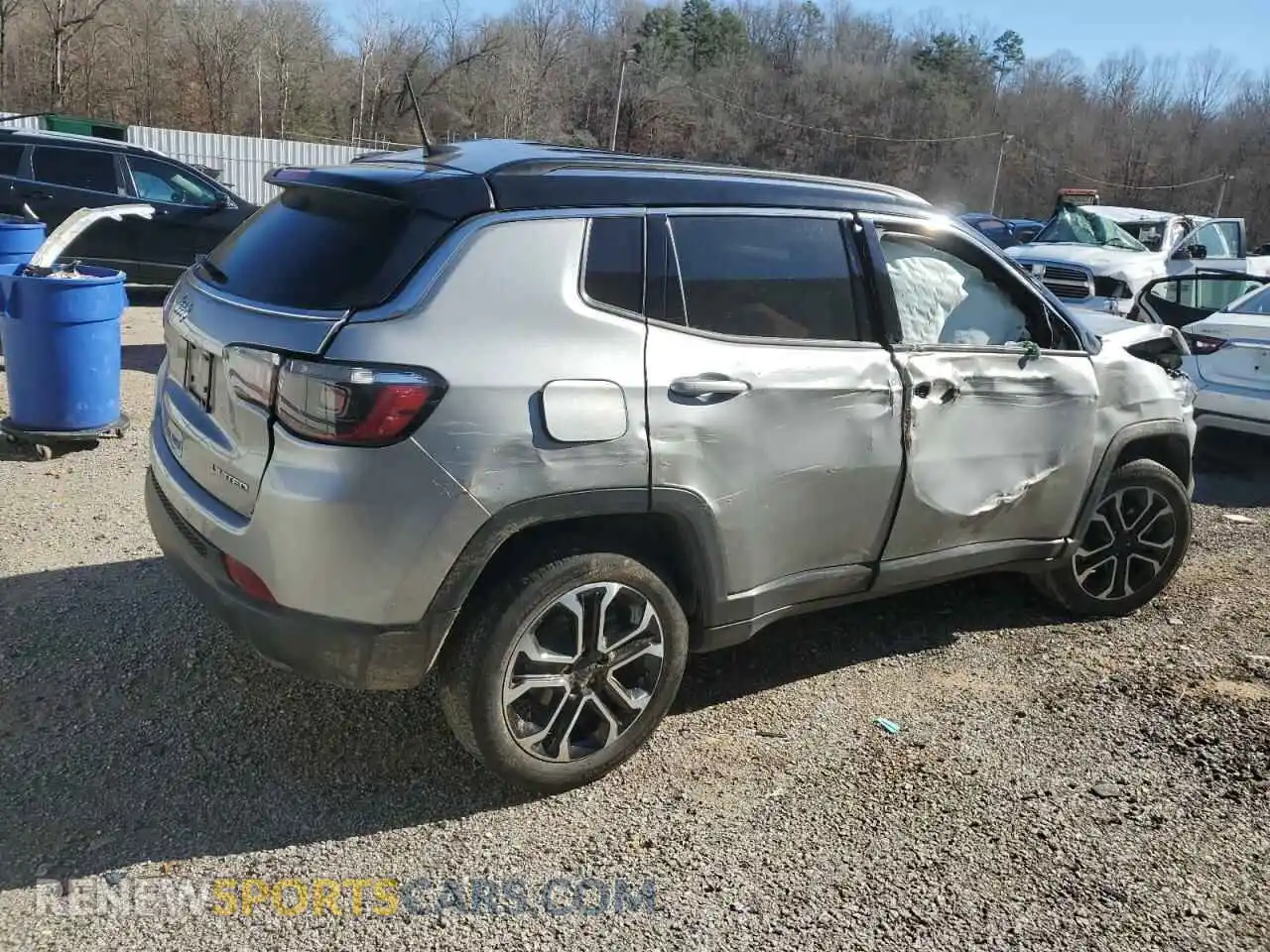 3 Photograph of a damaged car 3C4NJDCB9NT110997 JEEP COMPASS 2022