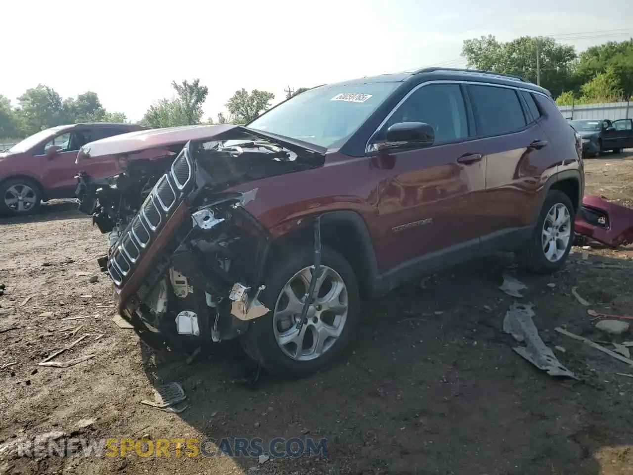 1 Photograph of a damaged car 3C4NJDCB9NT113866 JEEP COMPASS 2022