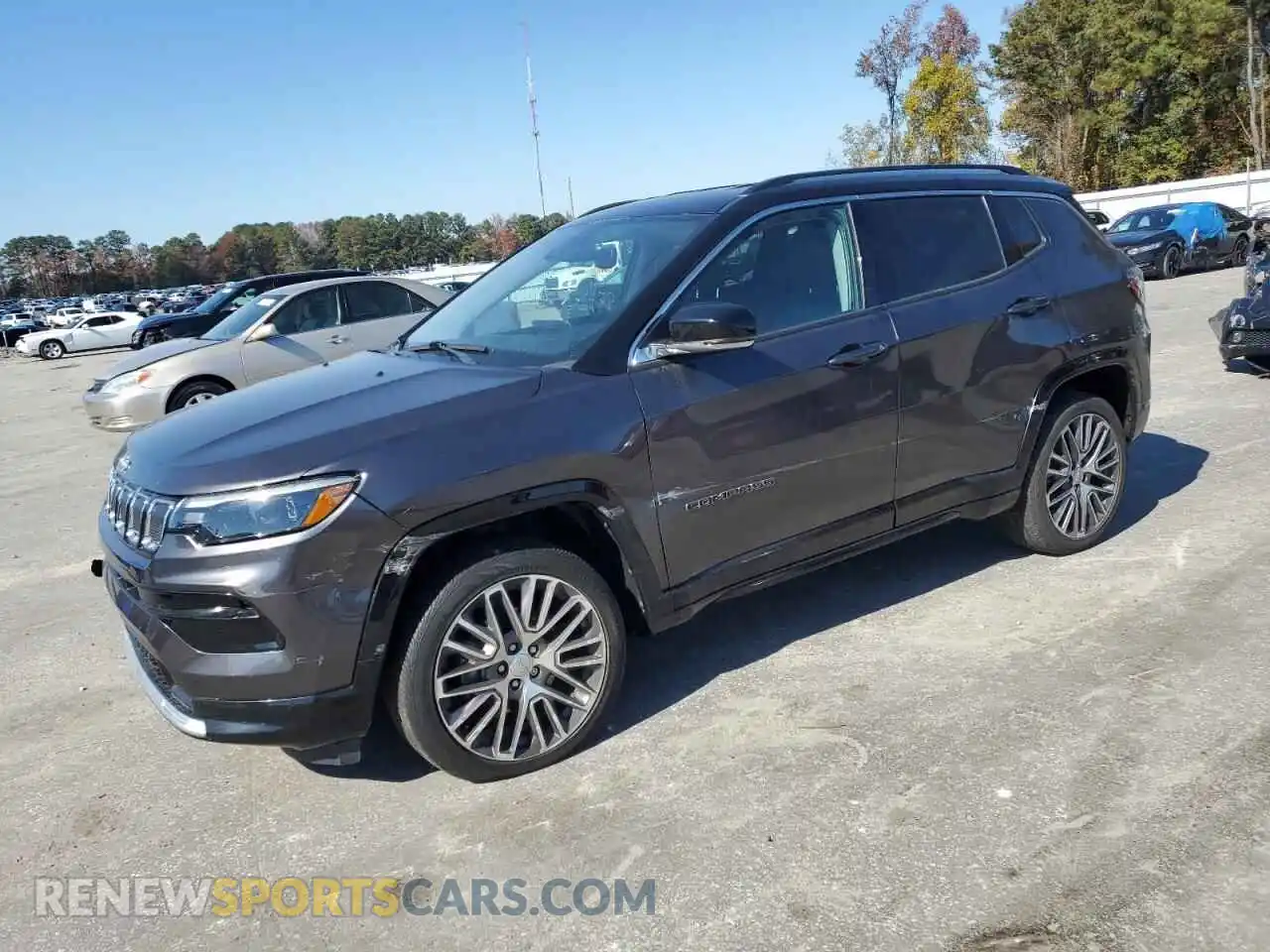 1 Photograph of a damaged car 3C4NJDCB9NT141487 JEEP COMPASS 2022