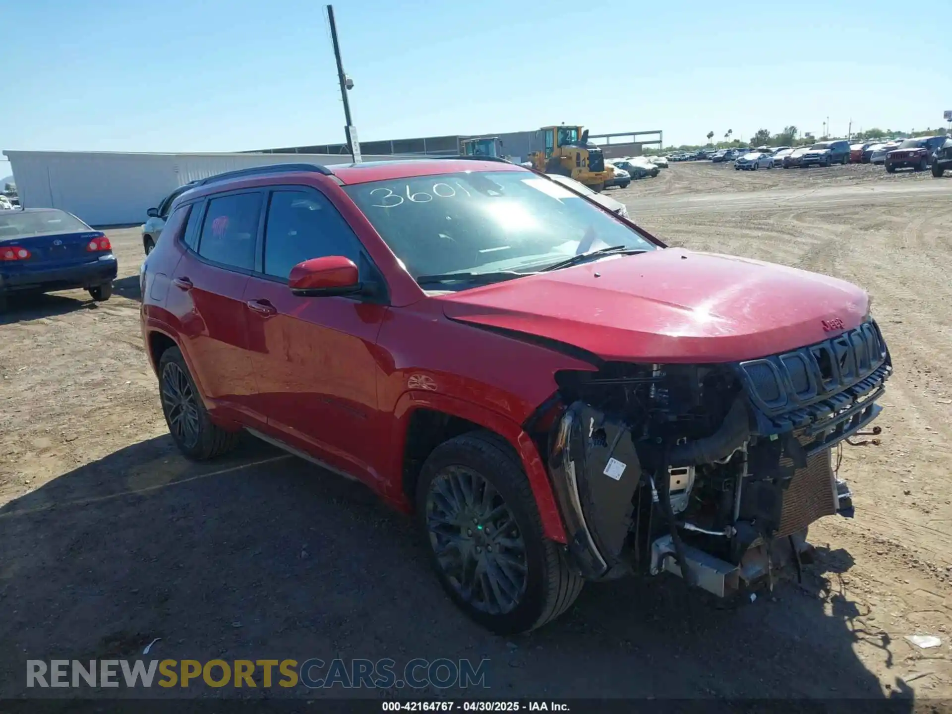 1 Photograph of a damaged car 3C4NJDCB9NT192035 JEEP COMPASS 2022
