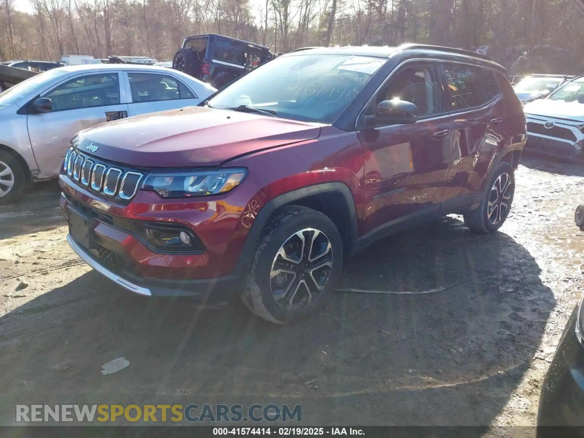 2 Photograph of a damaged car 3C4NJDCB9NT193699 JEEP COMPASS 2022