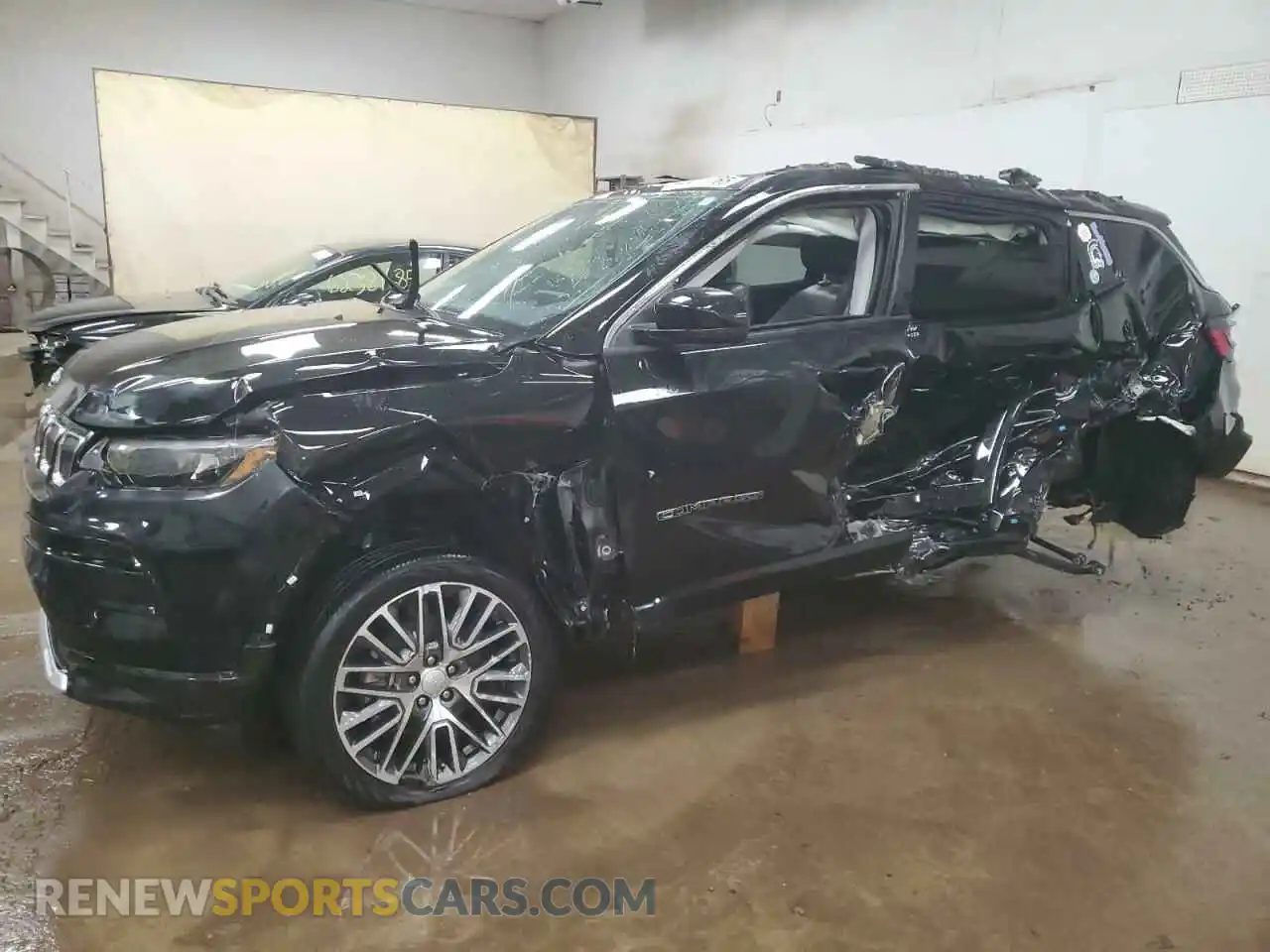 1 Photograph of a damaged car 3C4NJDCB9NT194903 JEEP COMPASS 2022
