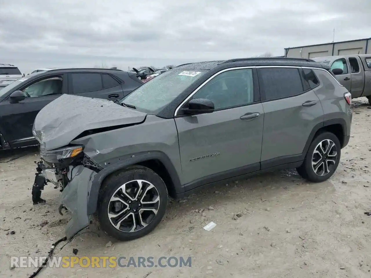 1 Photograph of a damaged car 3C4NJDCB9NT200862 JEEP COMPASS 2022
