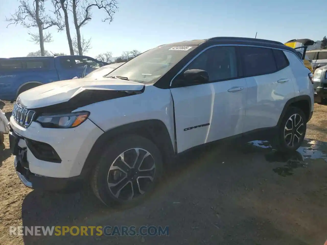 1 Photograph of a damaged car 3C4NJDCB9NT222778 JEEP COMPASS 2022