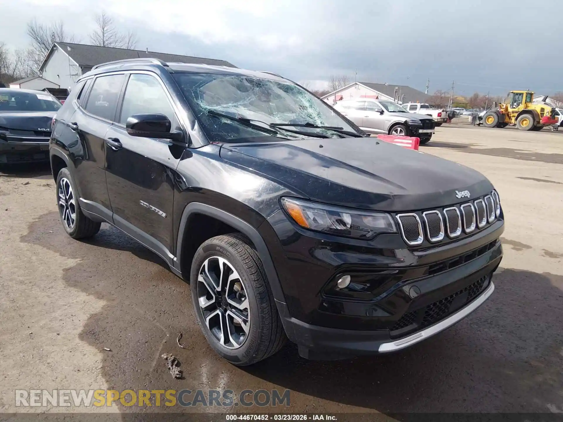 1 Photograph of a damaged car 3C4NJDCB9NT222991 JEEP COMPASS 2022