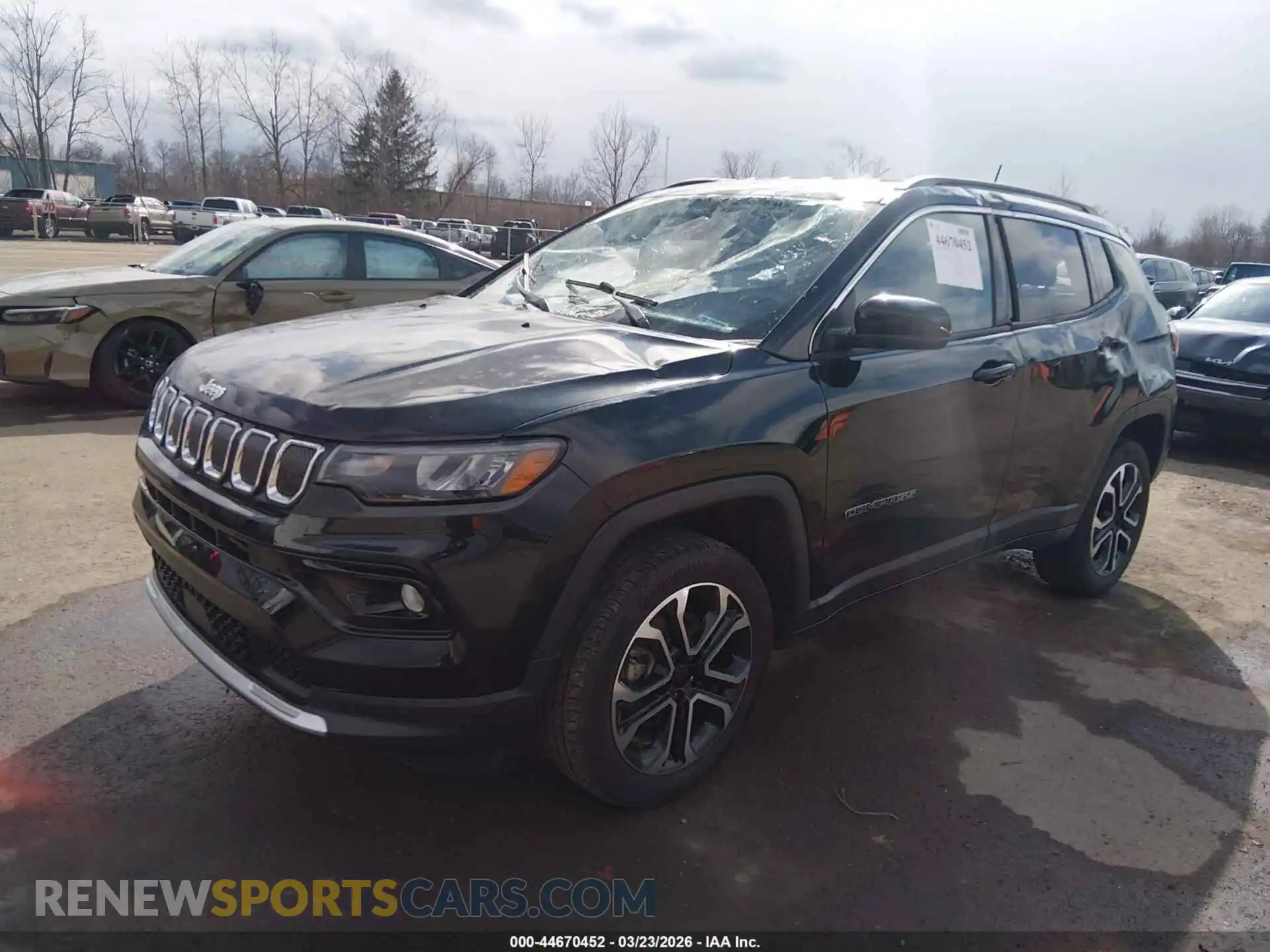2 Photograph of a damaged car 3C4NJDCB9NT222991 JEEP COMPASS 2022