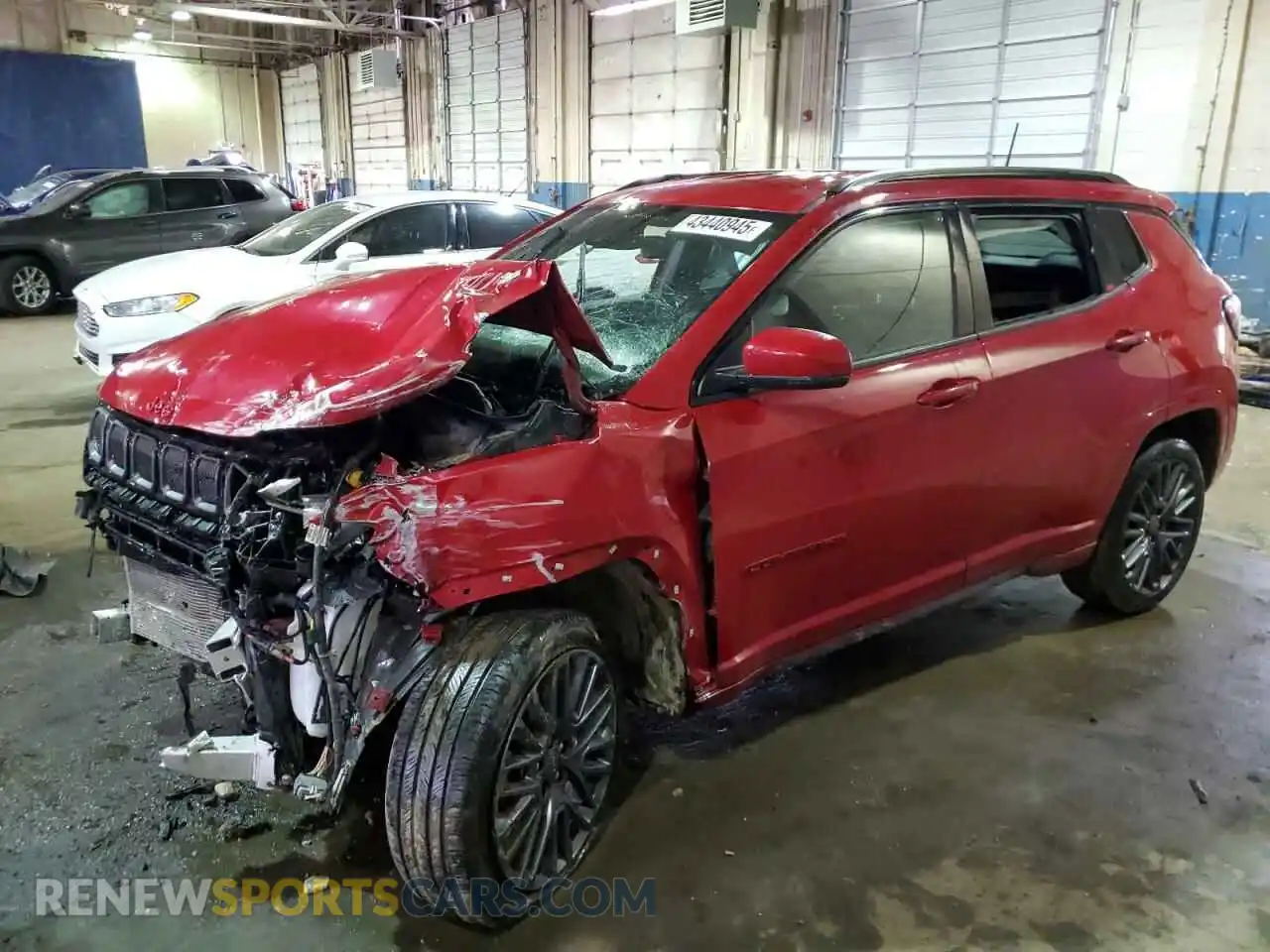 1 Photograph of a damaged car 3C4NJDCB9NT236731 JEEP COMPASS 2022