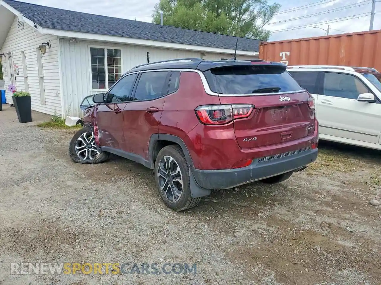 2 Photograph of a damaged car 3C4NJDCBXNT109874 JEEP COMPASS 2022